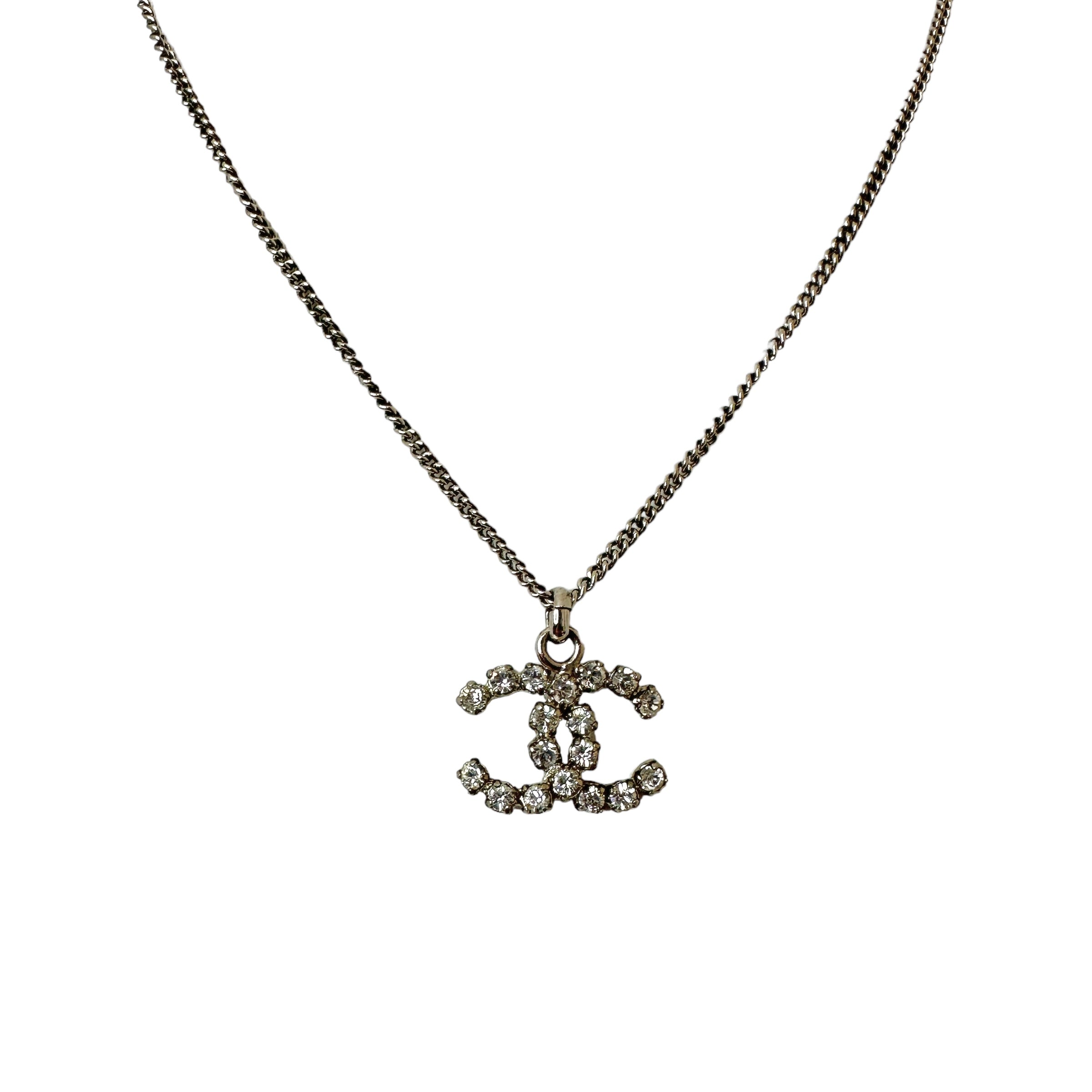 CHANEL シャネル ココマーク ラインストーン ネックレス