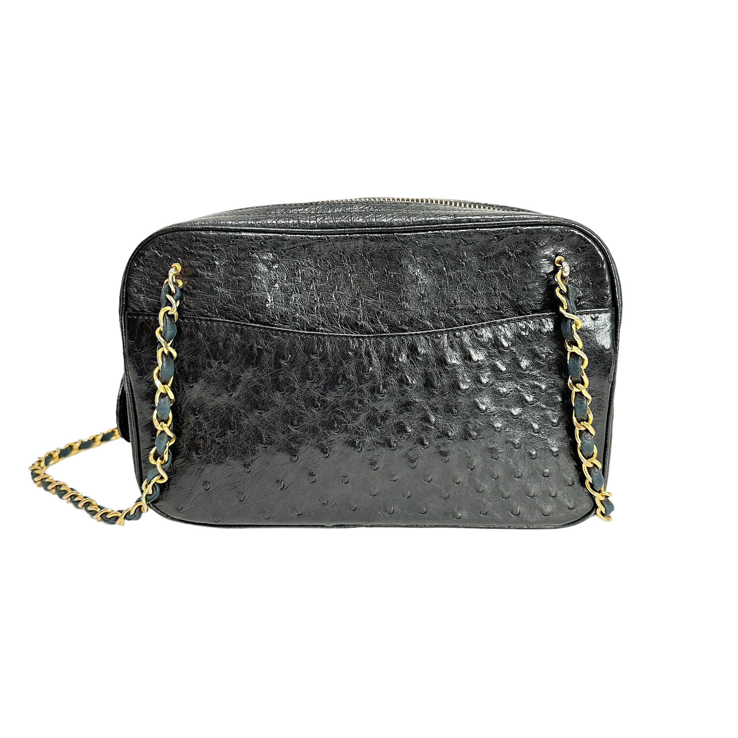 CHANEL シャネル オーストリッチ チェーンショルダーバッグ