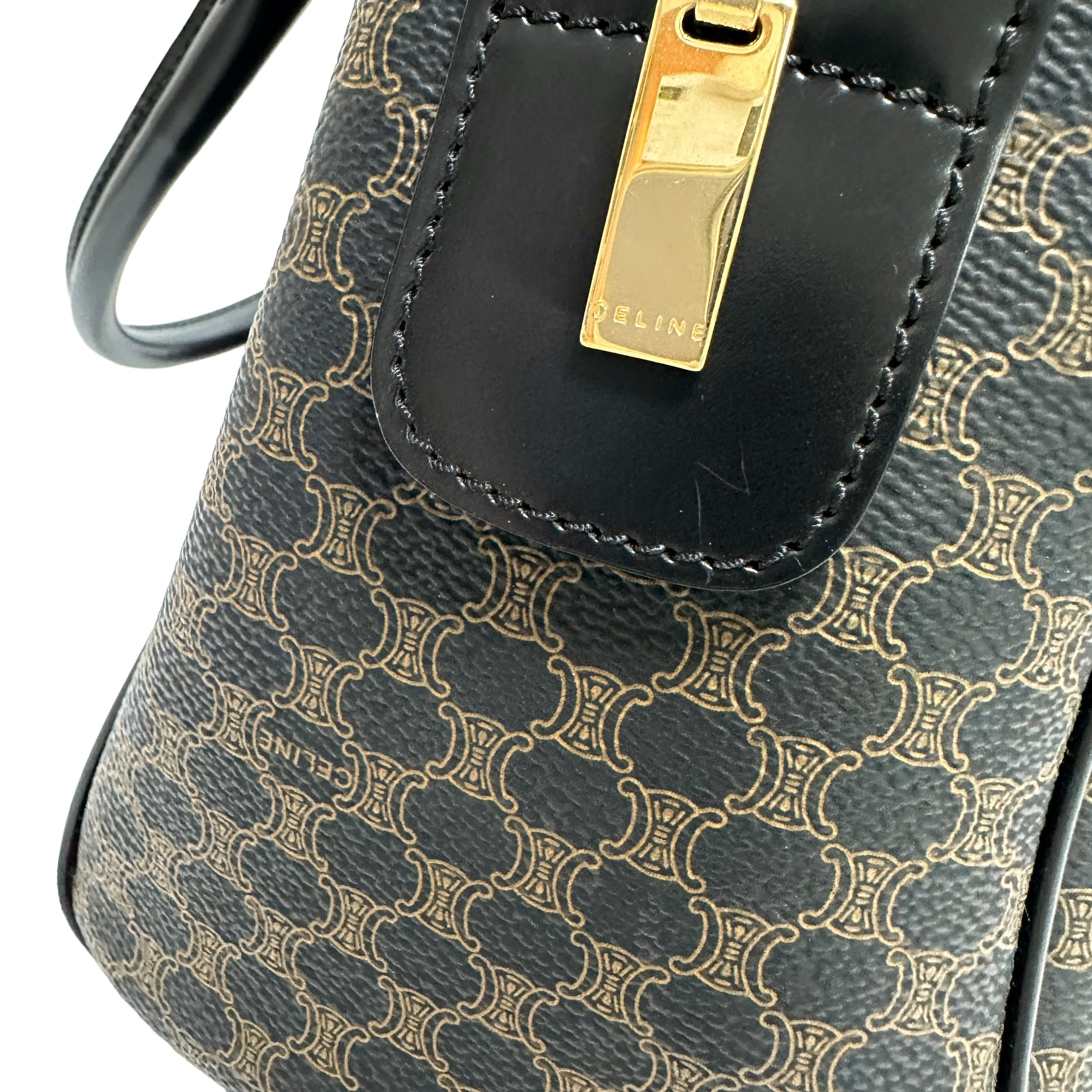 CELINE セリーヌ マカダム ボストンバッグ