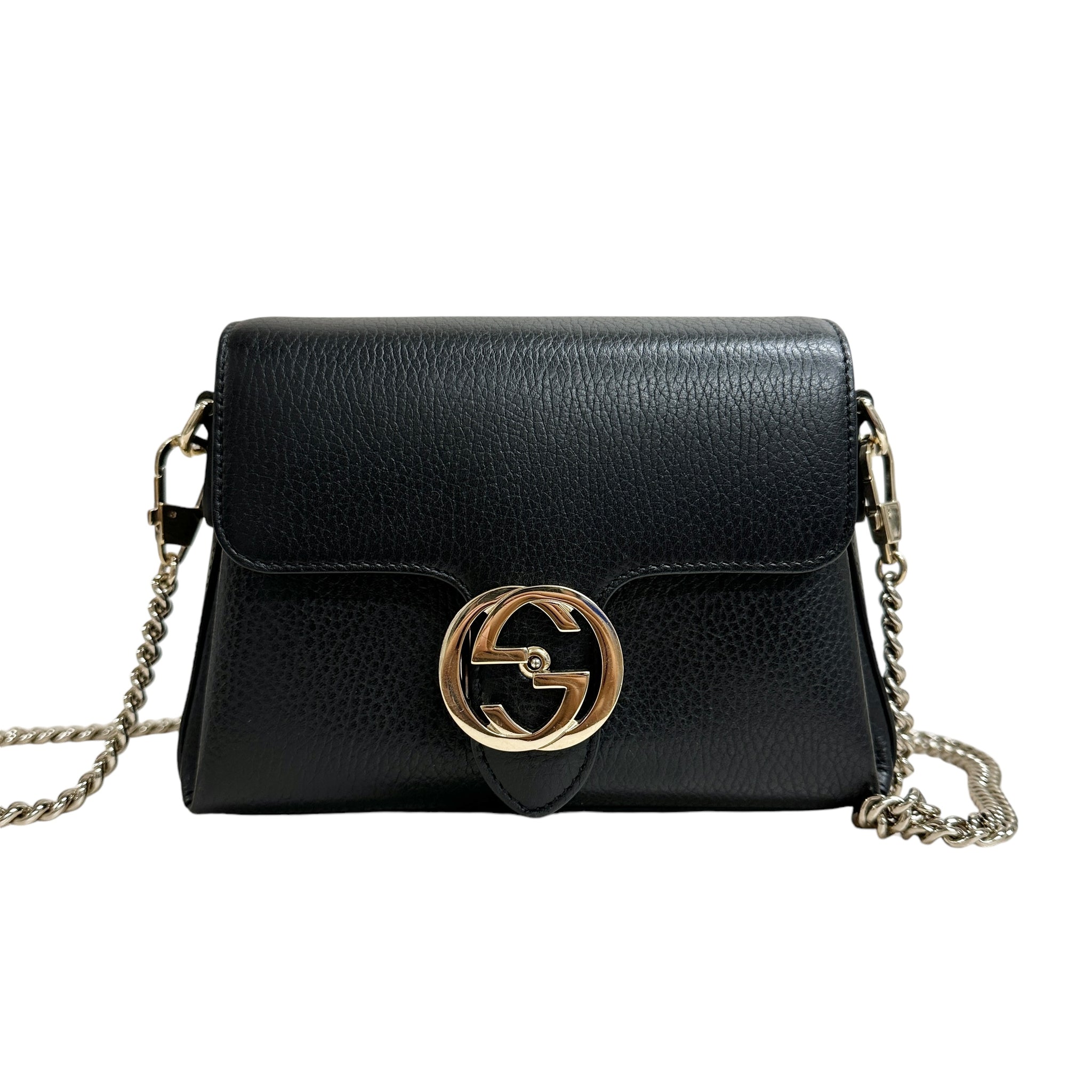 GUCCI グッチ インターロッキング チェーンショルダーバッグ 