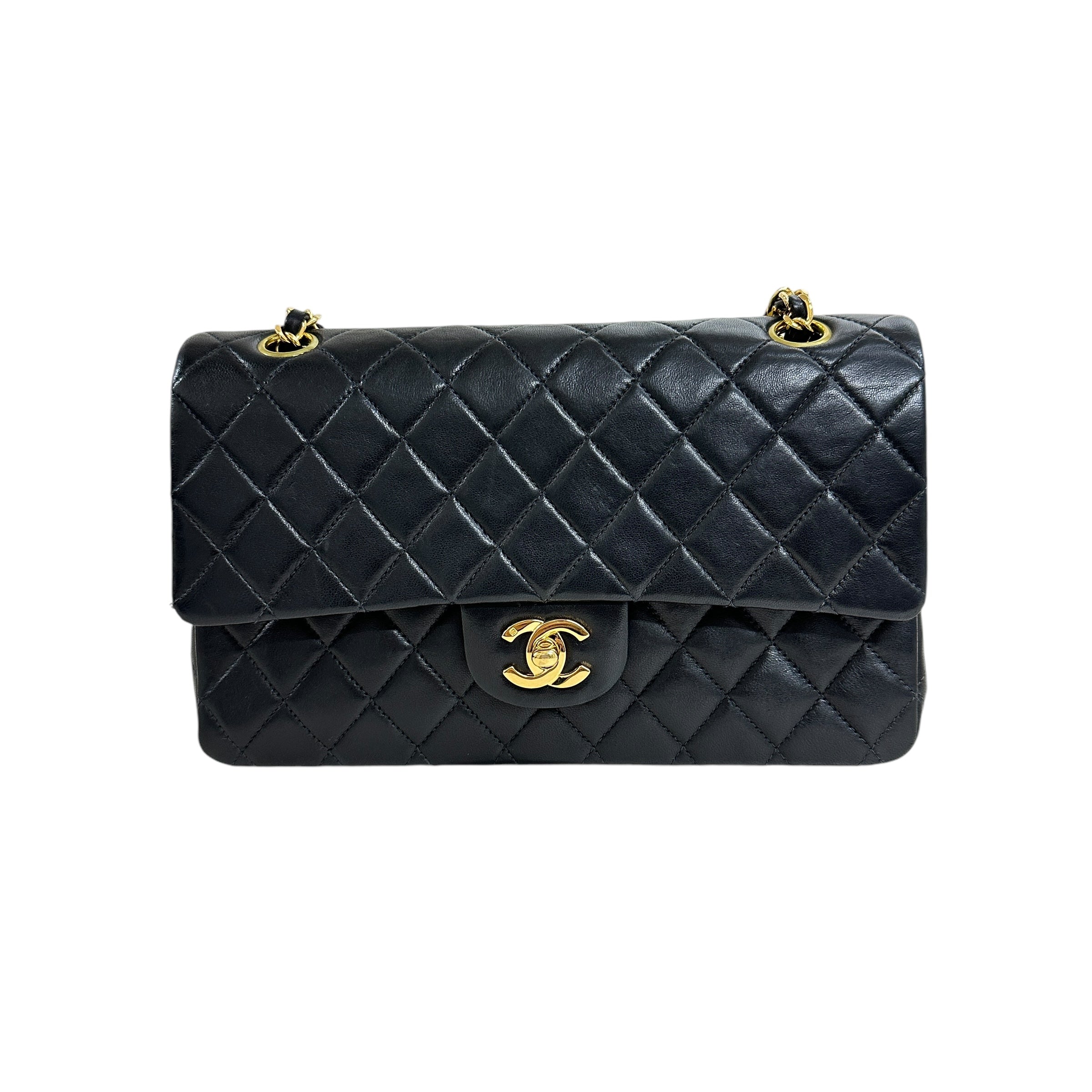 CHANEL シャネル マトラッセ 25 ダブルフラップ チェーンショルダーバッグ
