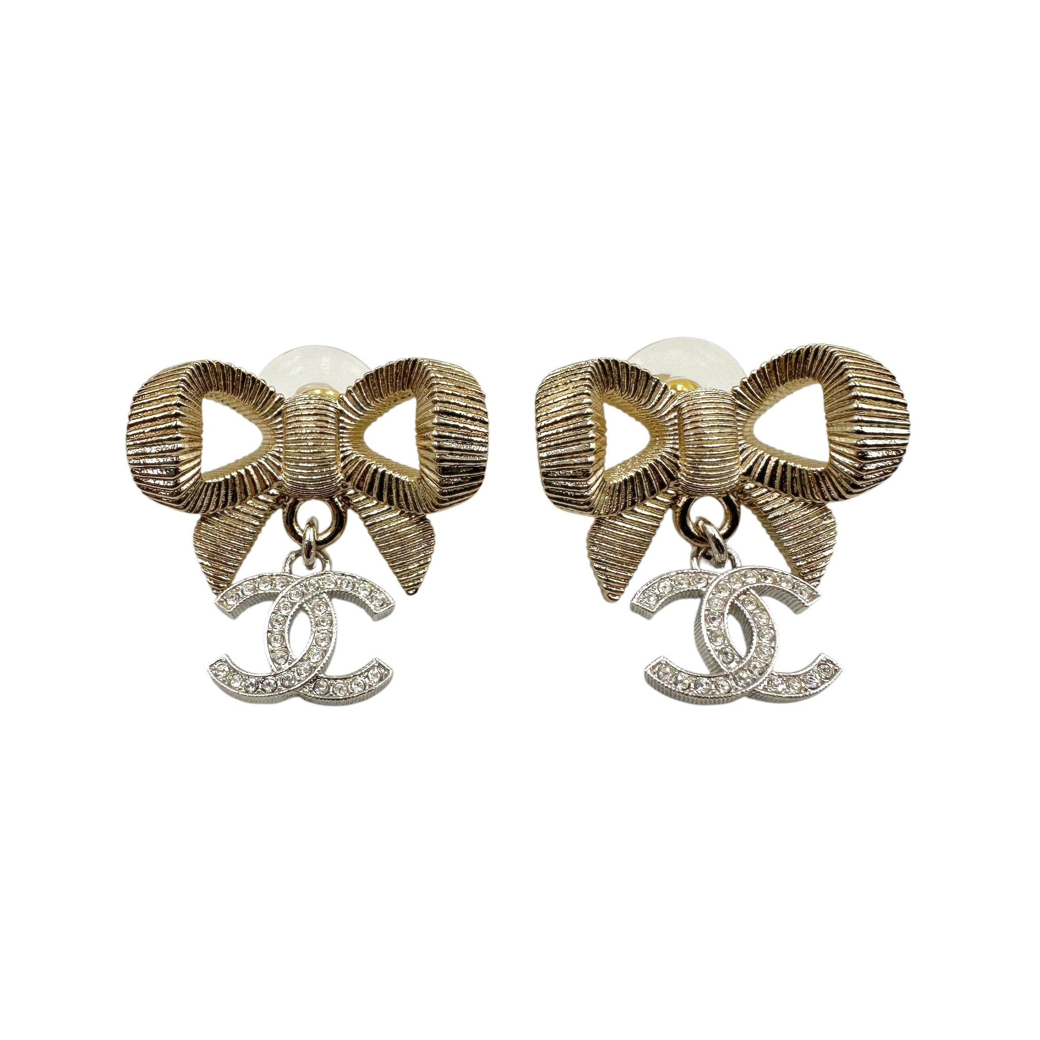 CHANEL シャネル リボン ピアス 