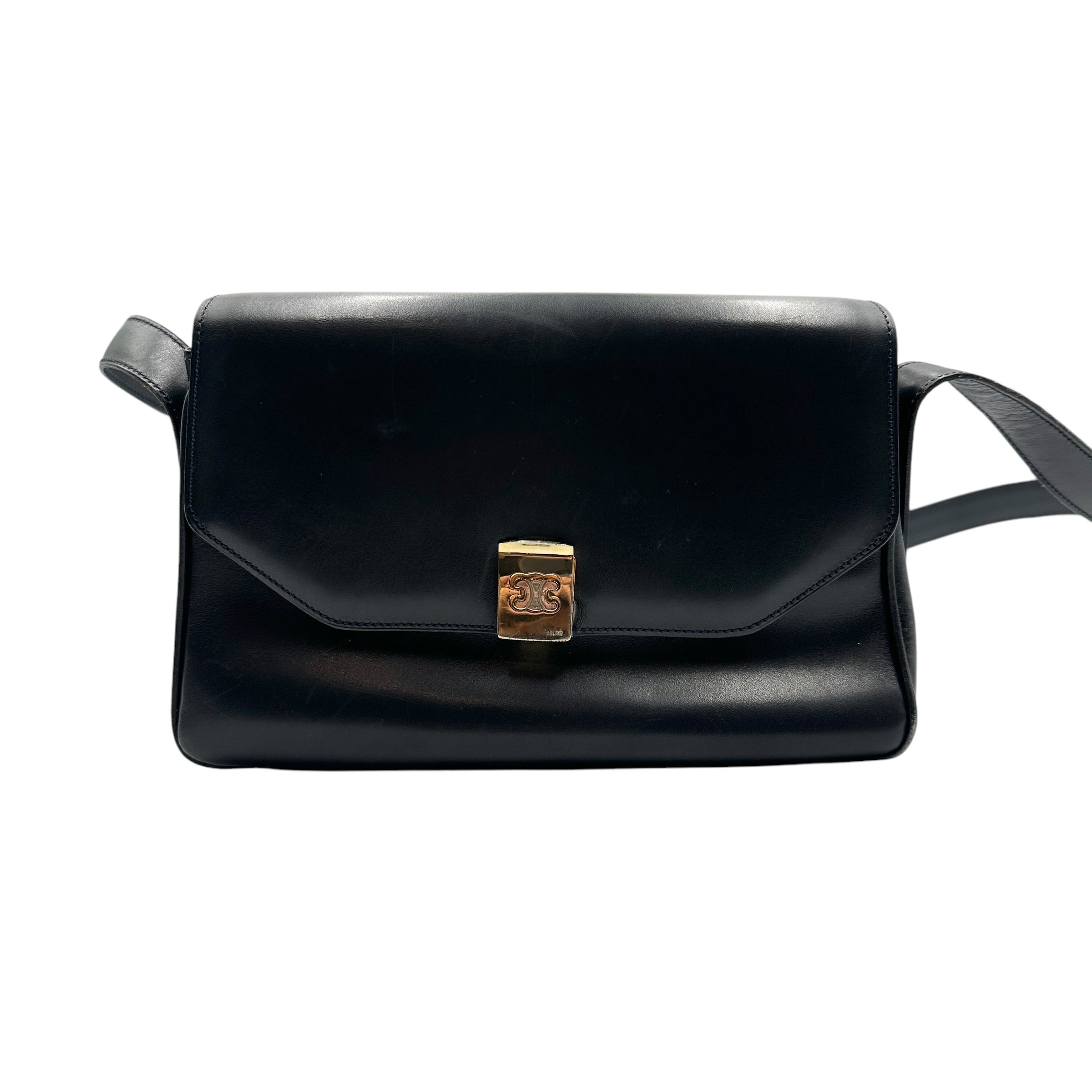 CELINE セリーヌ レザーショルダーバッグ