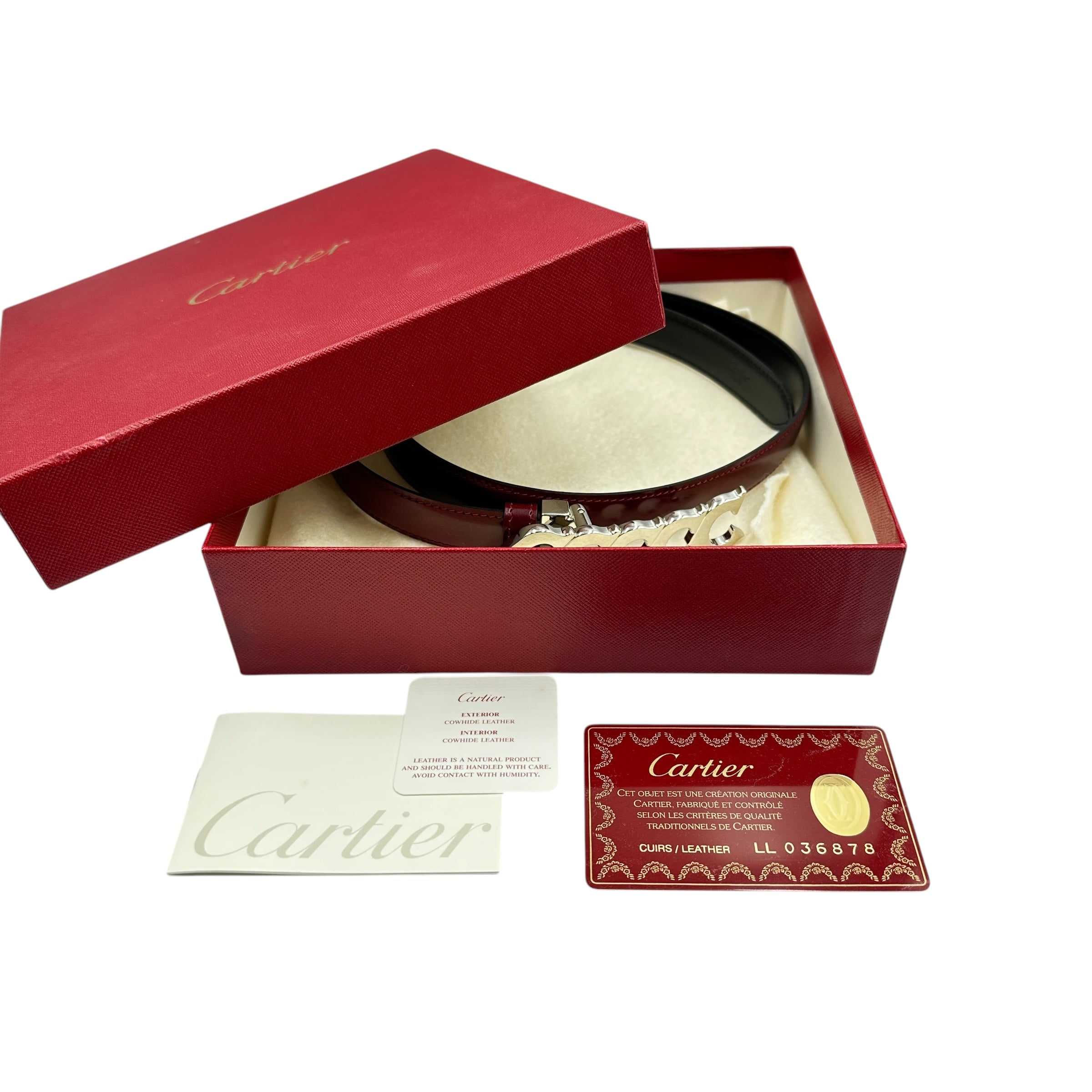 Cartier カルティエ レザーベルト