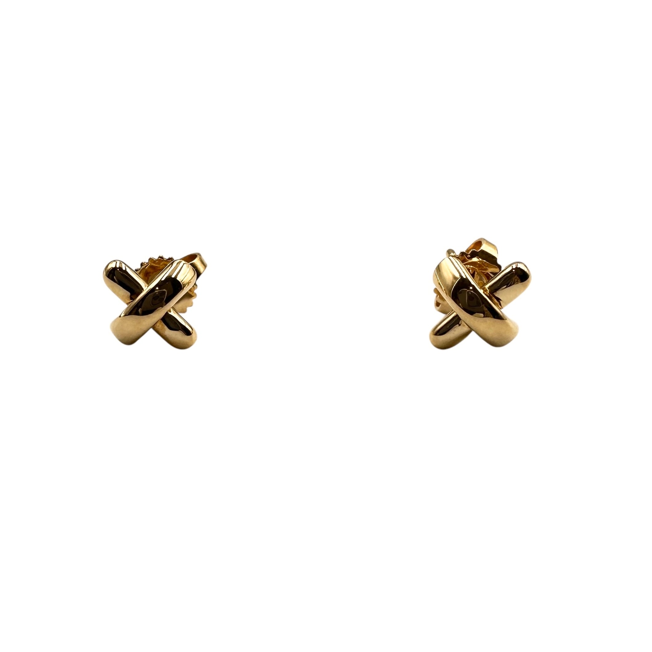 TIFFANY & Co. ティファニー クロス ピアス K18YG