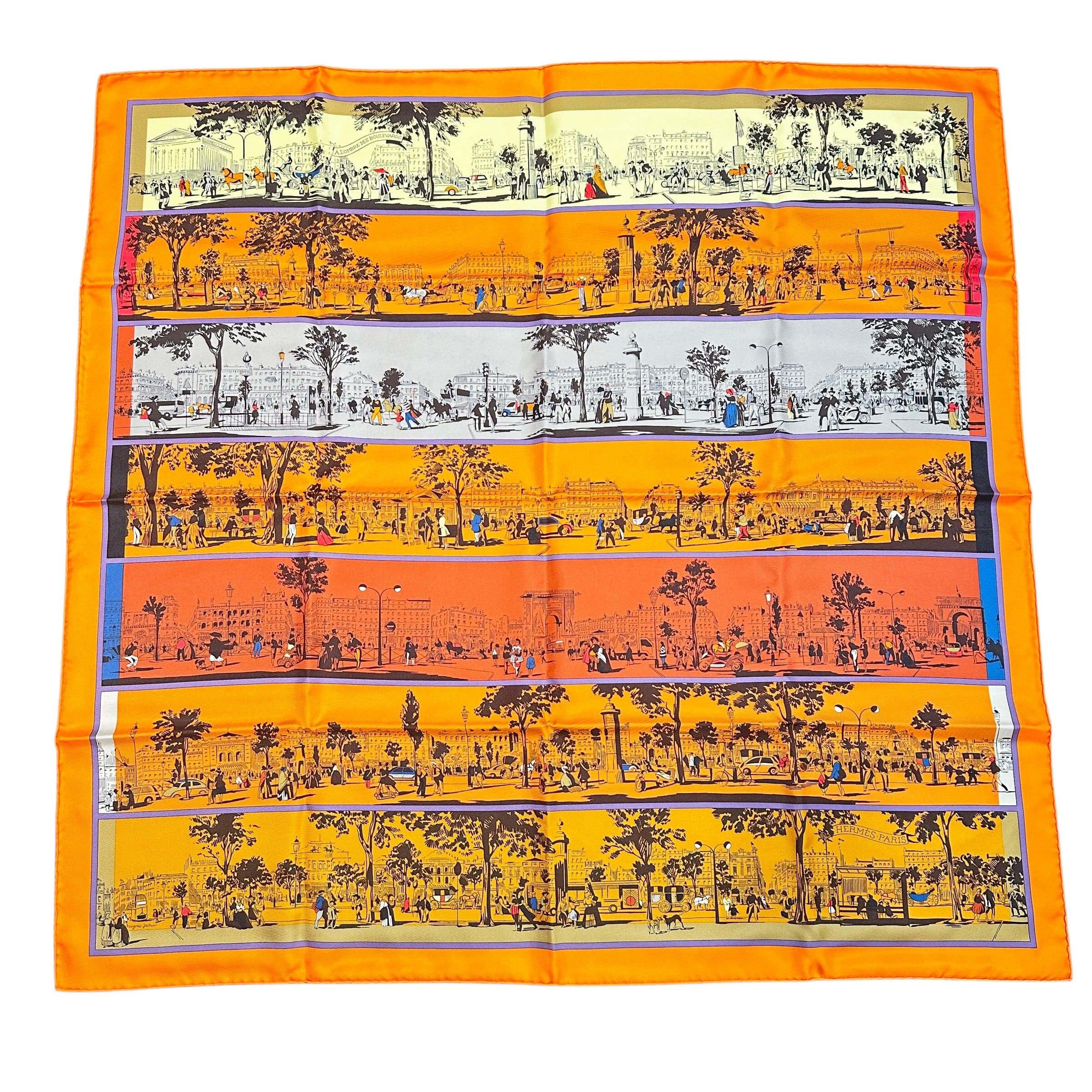 HERMES エルメス カレ90 スカーフ プールヴァールの陰から