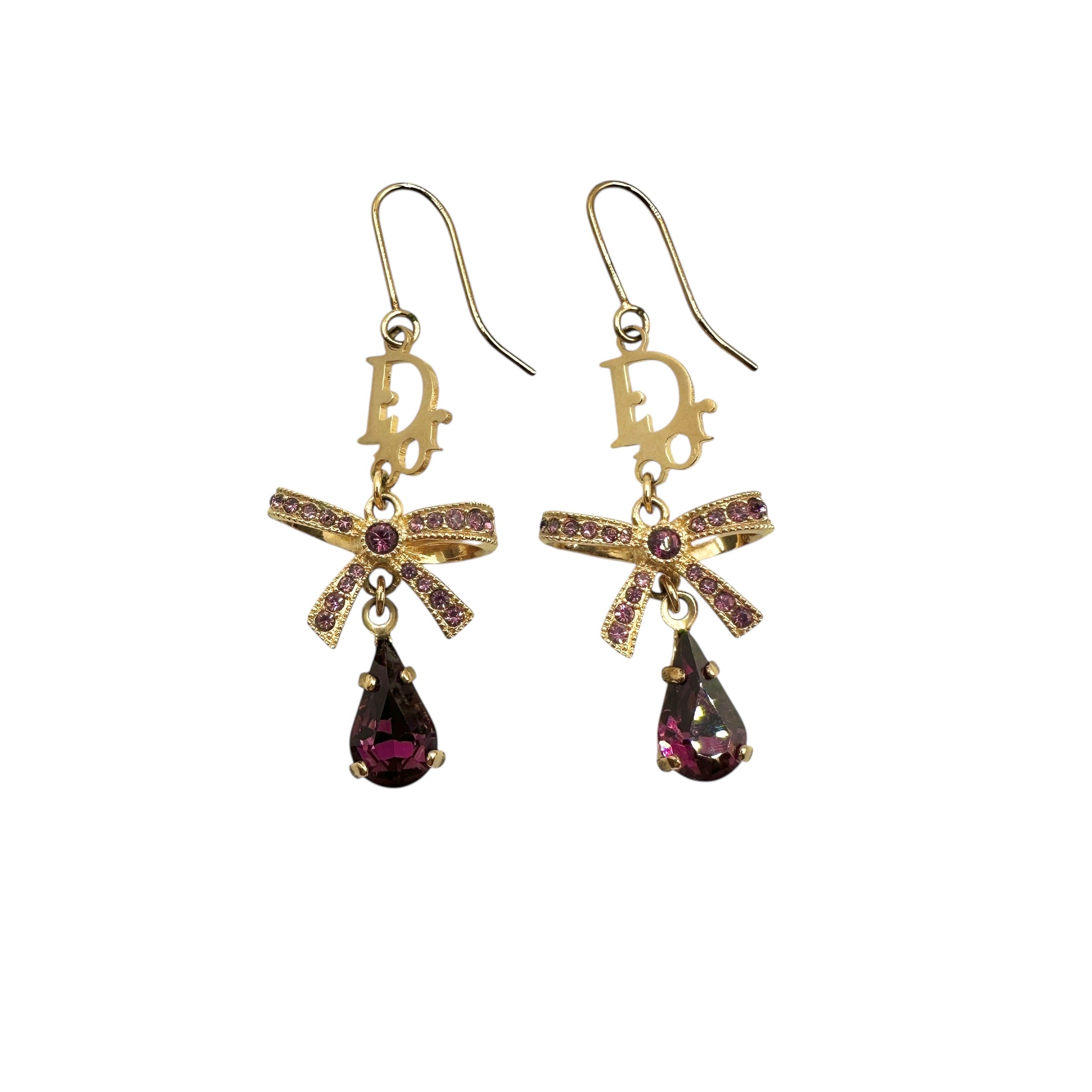 Christian Dior ディオール ピアス リボンモチーフ