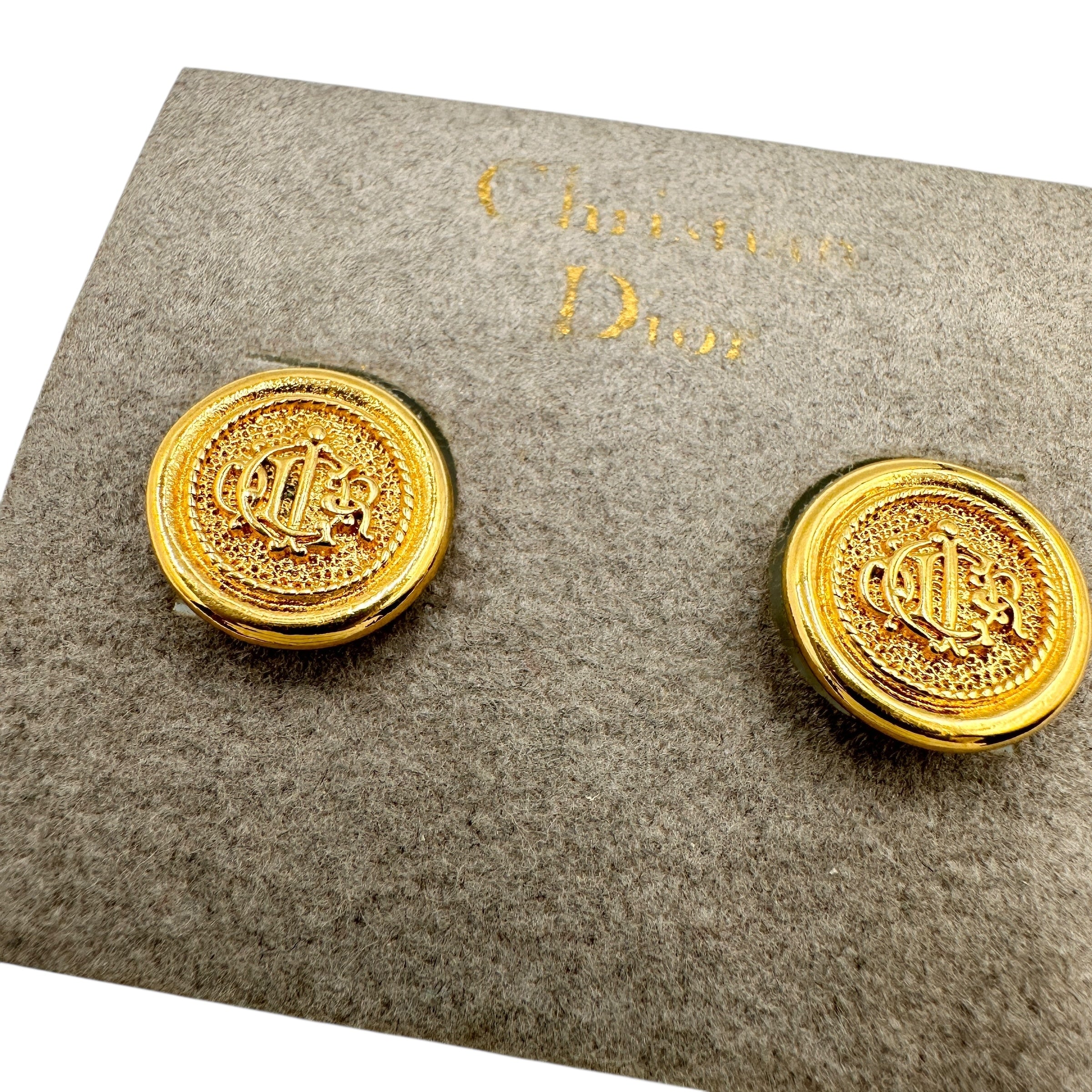 Christian Dior ディオール ラウンド ピアス