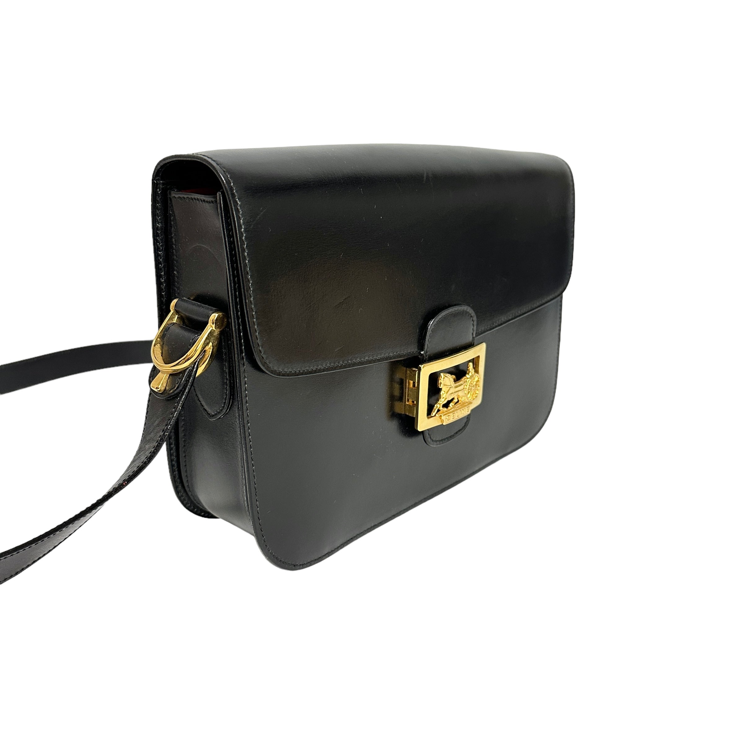 CELINE セリーヌ 馬車レザーショルダー