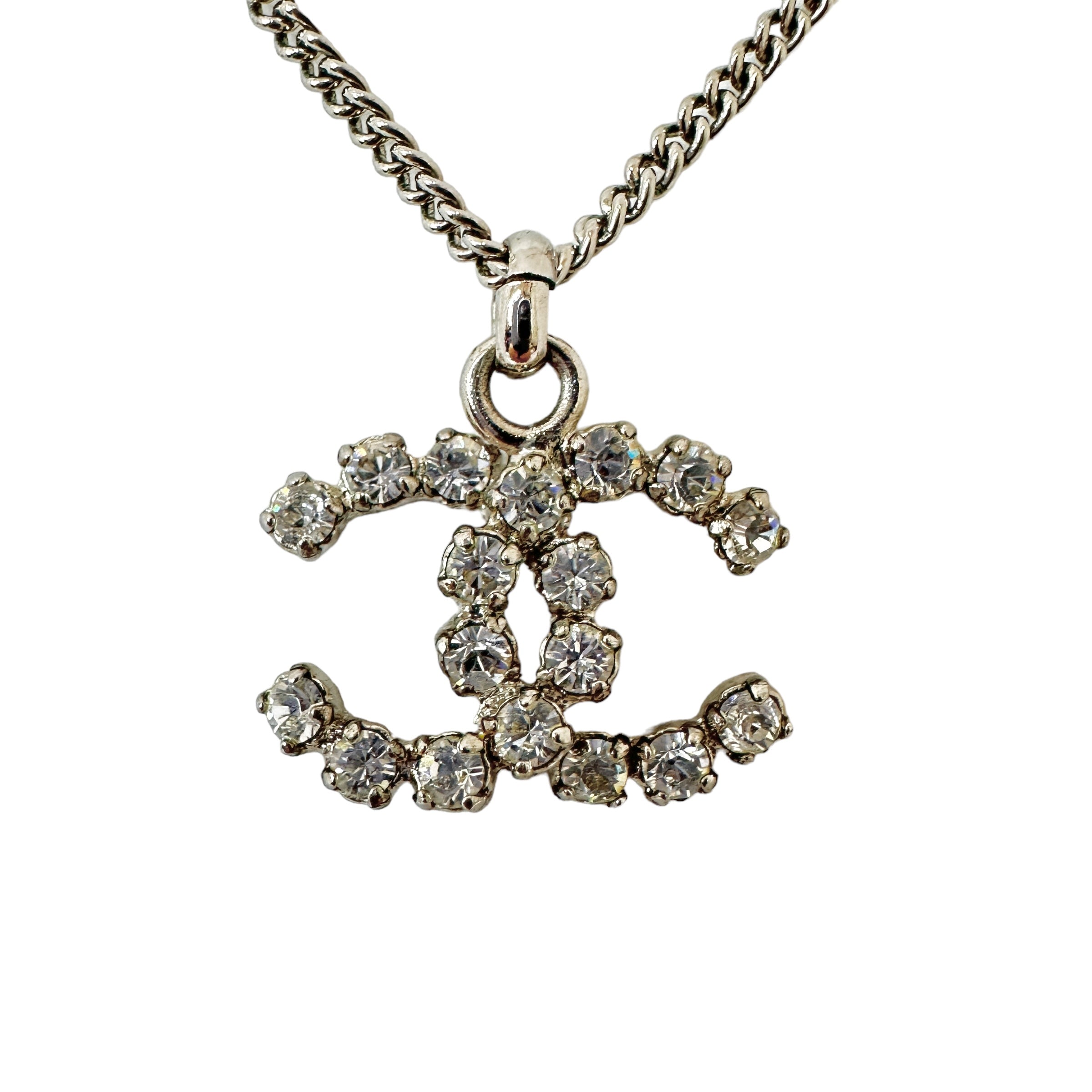 CHANEL シャネル ココマーク ラインストーン ネックレス