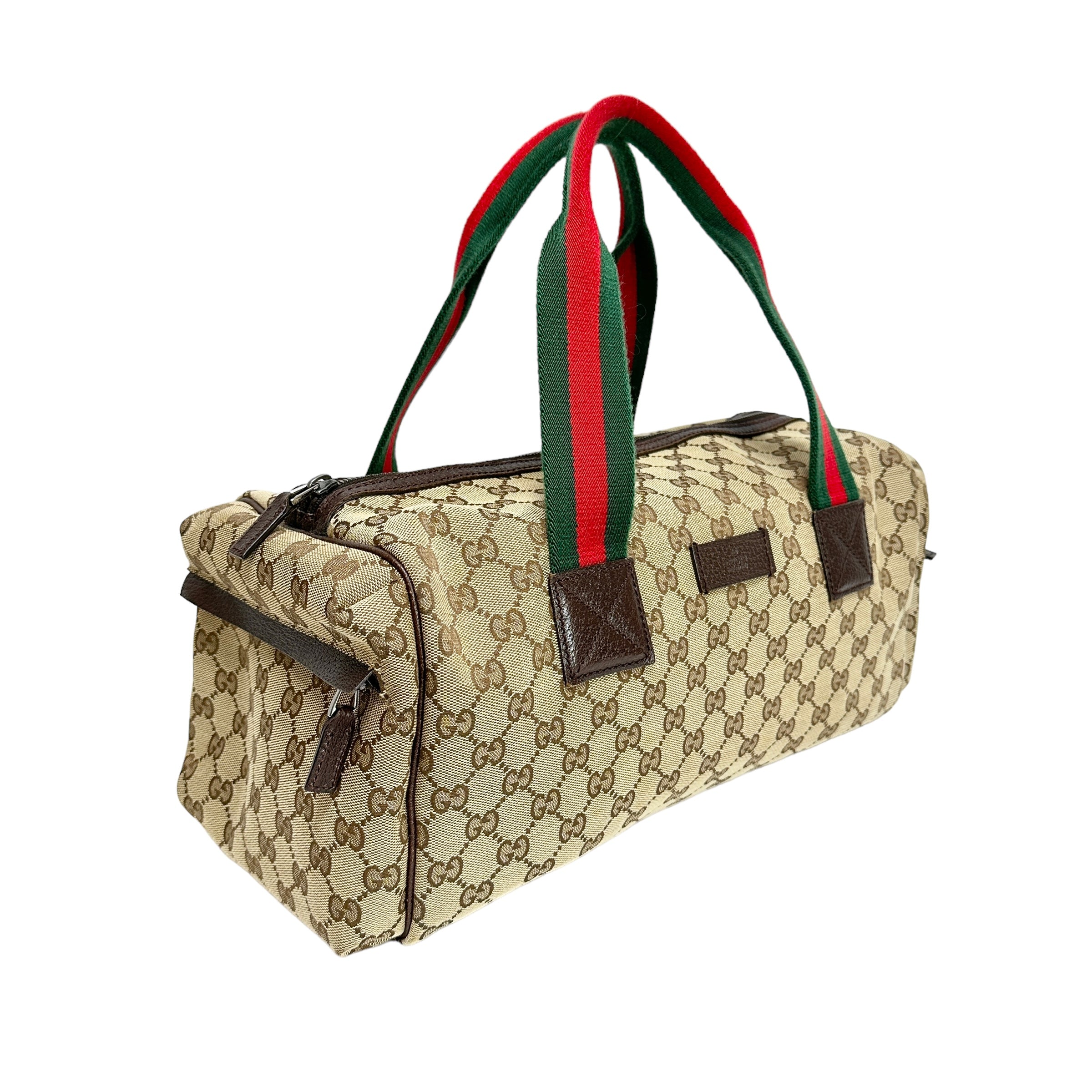 GUCCI グッチ GGキャンバス ボストンバッグ