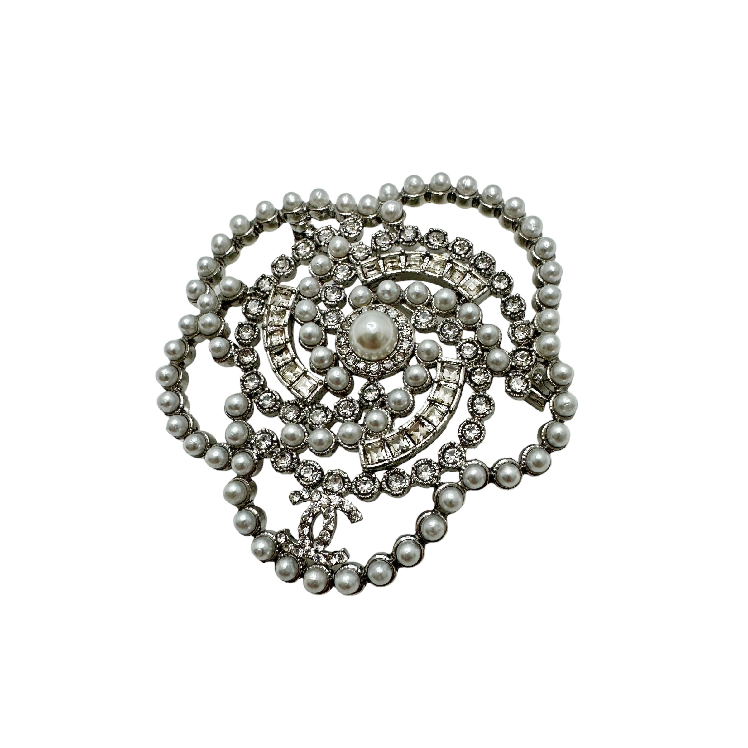 CHANEL シャネル カメリア パール ブローチ