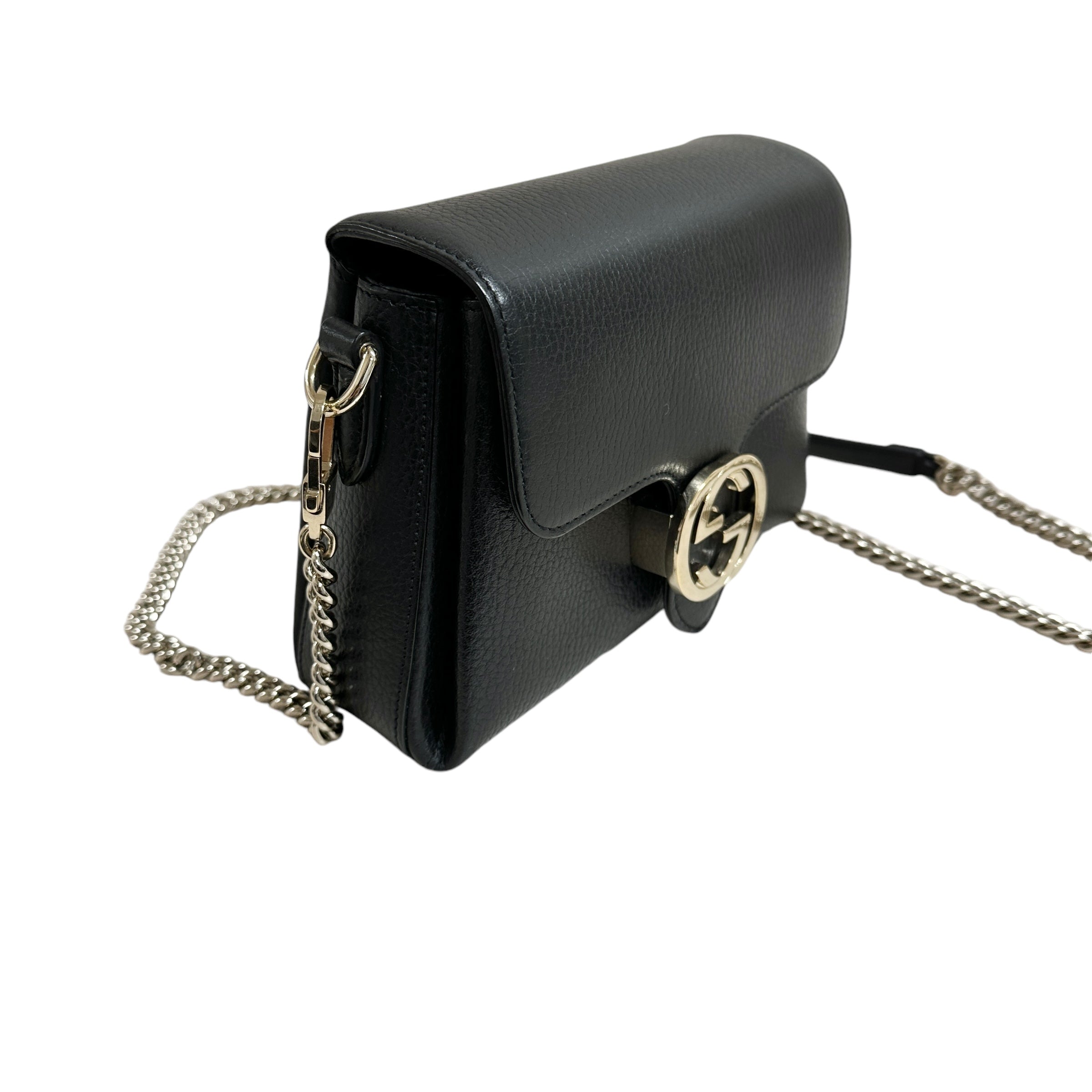 GUCCI グッチ インターロッキング チェーンショルダーバッグ