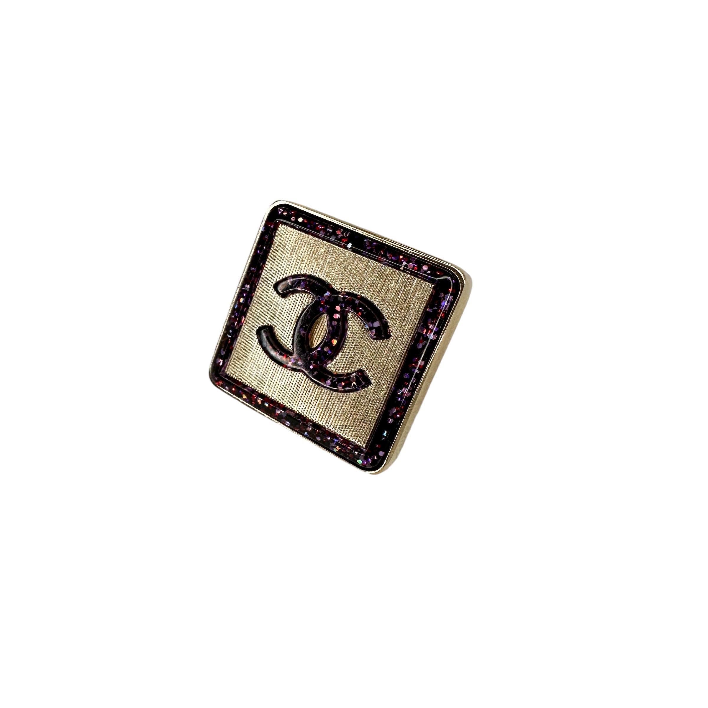 CHANEL シャネル スクエア ピンブローチ