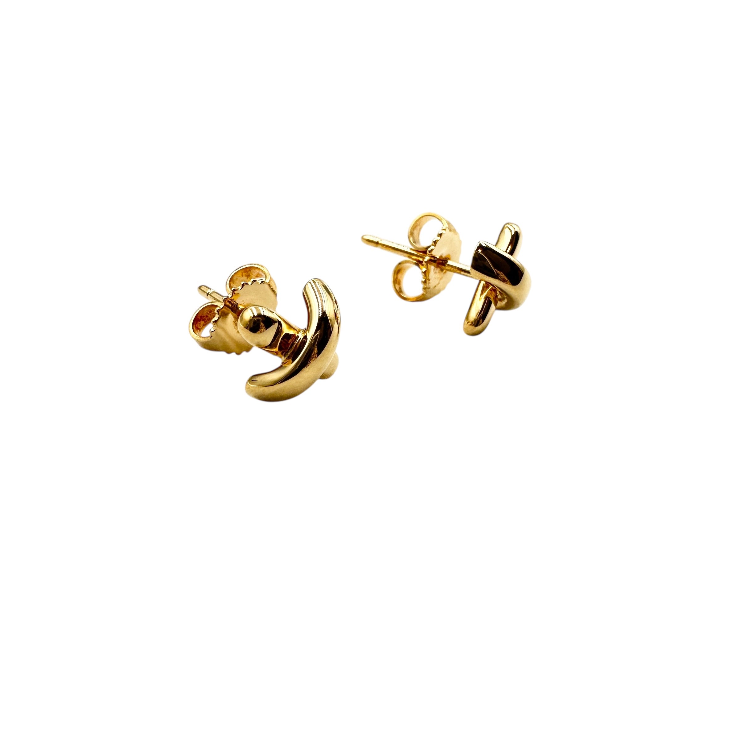 TIFFANY & Co. ティファニー クロス ピアス K18YG