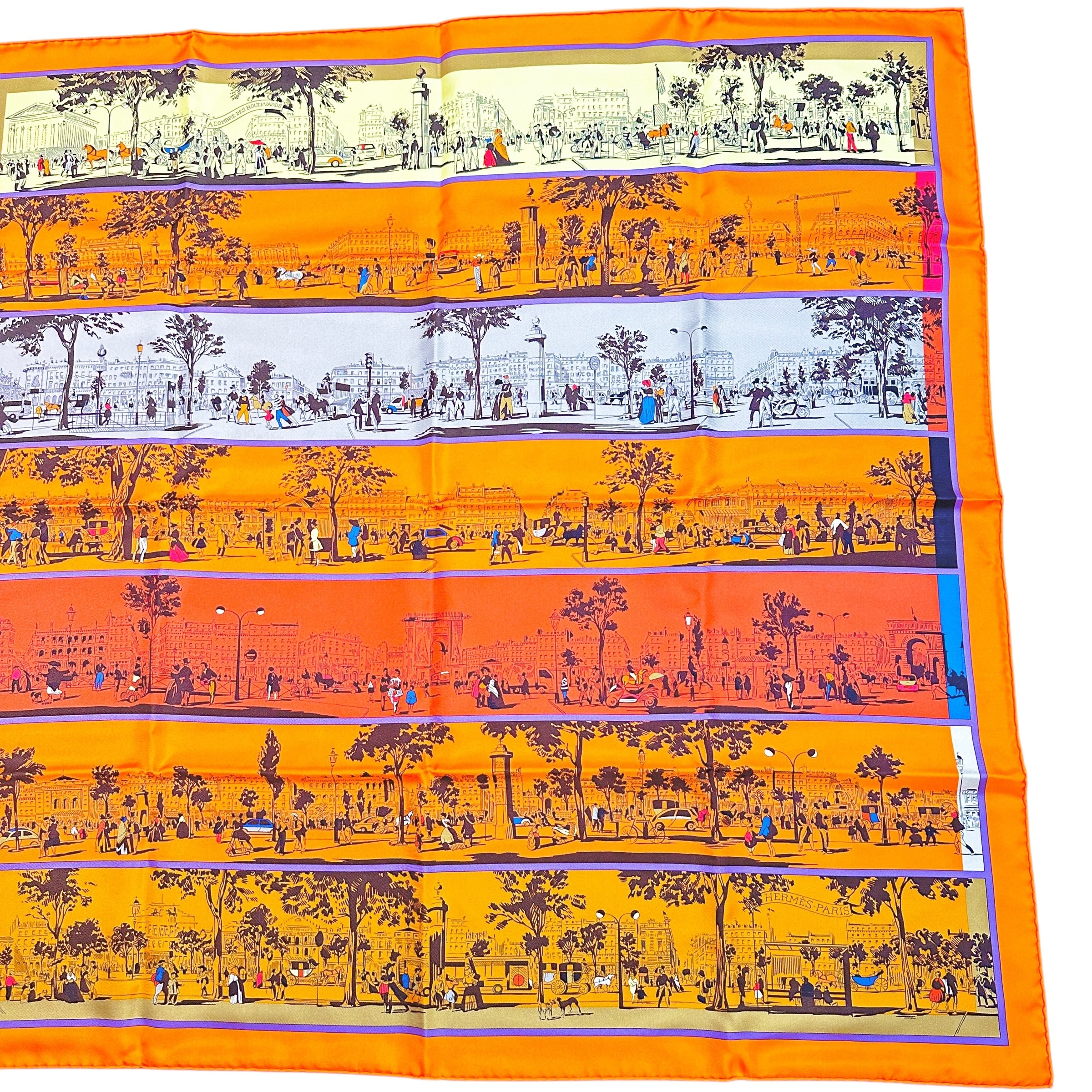 HERMES エルメス カレ90 スカーフ プールヴァールの陰から