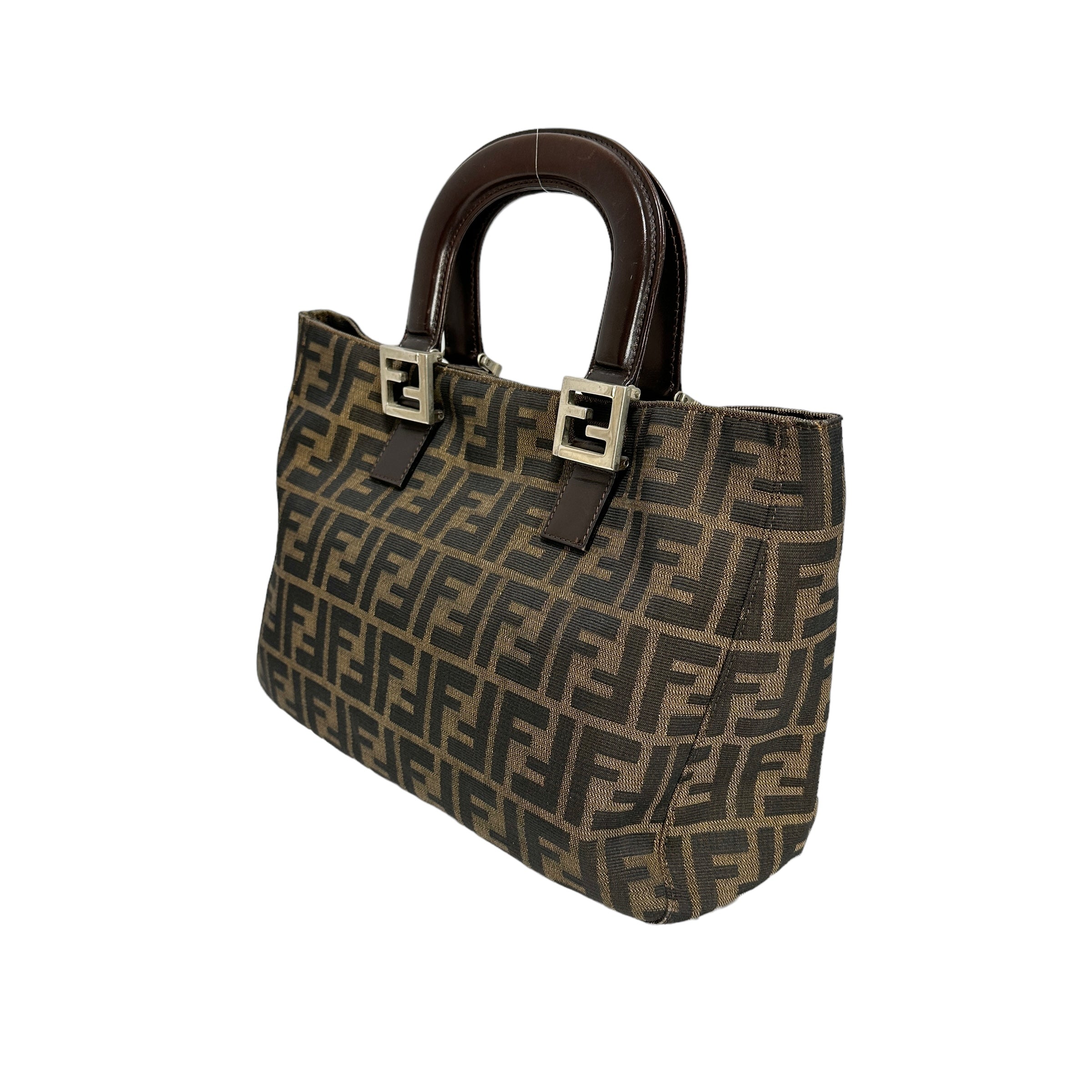 FENDI フェンディ ズッカ ハンドバッグ
