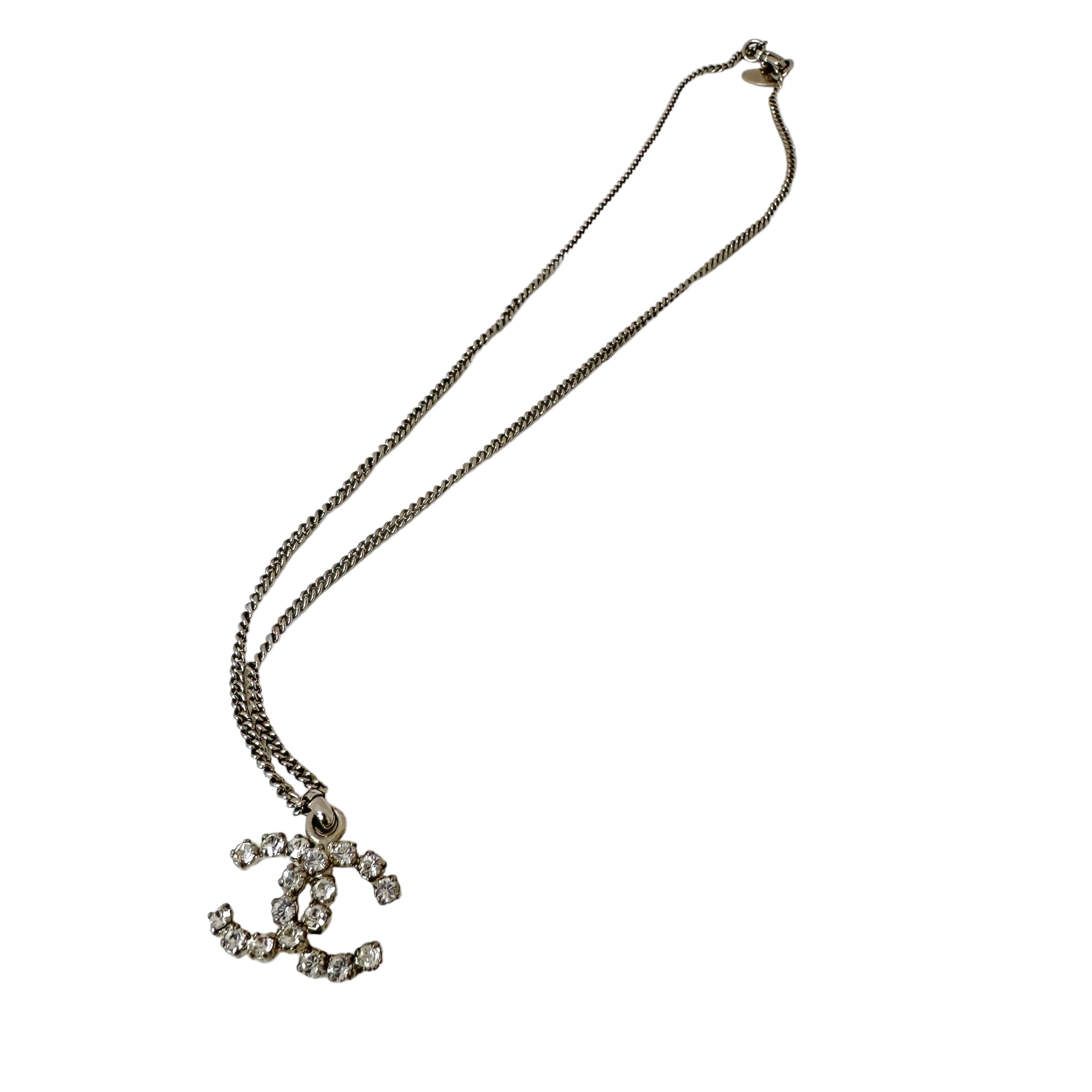 CHANEL シャネル ココマーク ラインストーン ネックレス