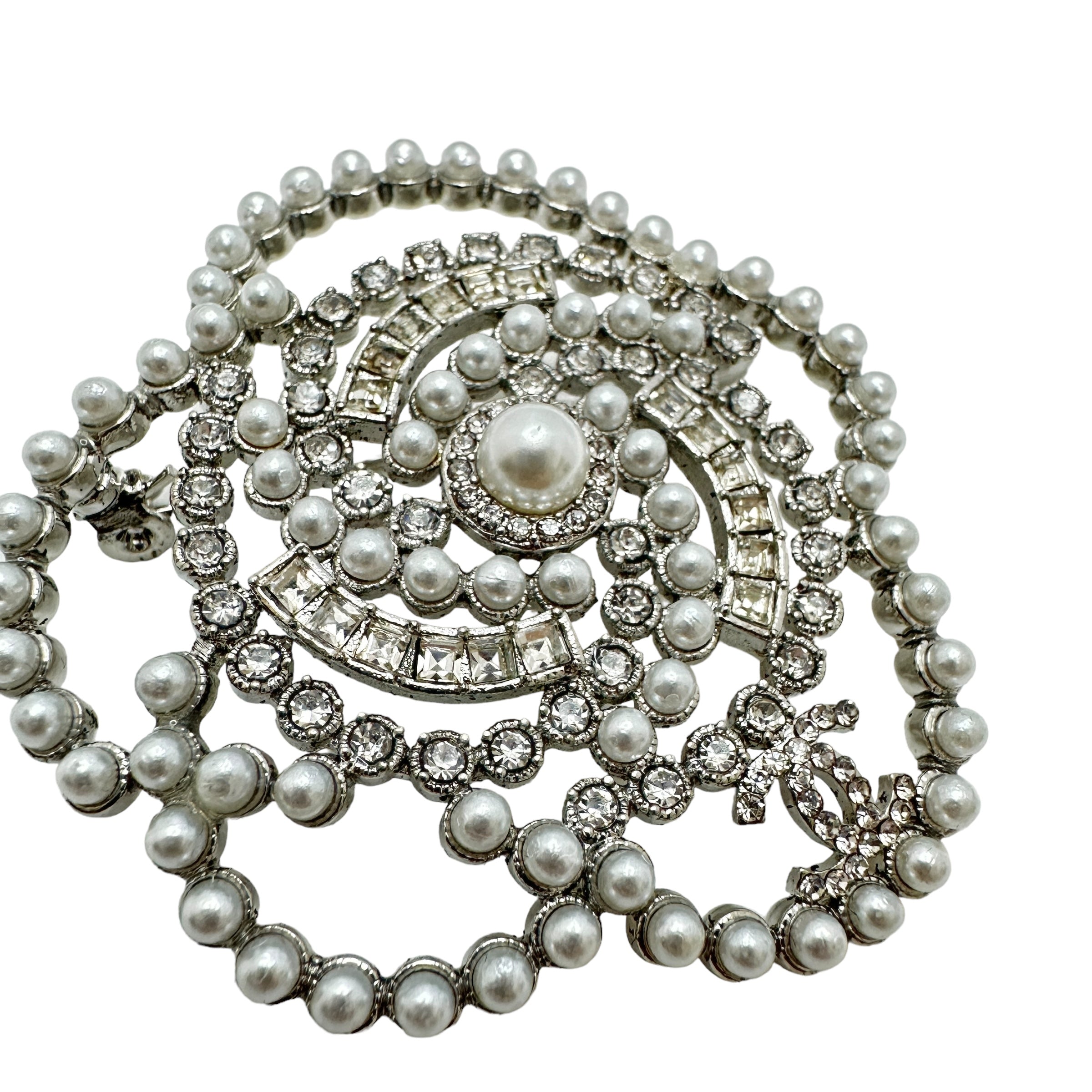 CHANEL シャネル カメリア パール ブローチ