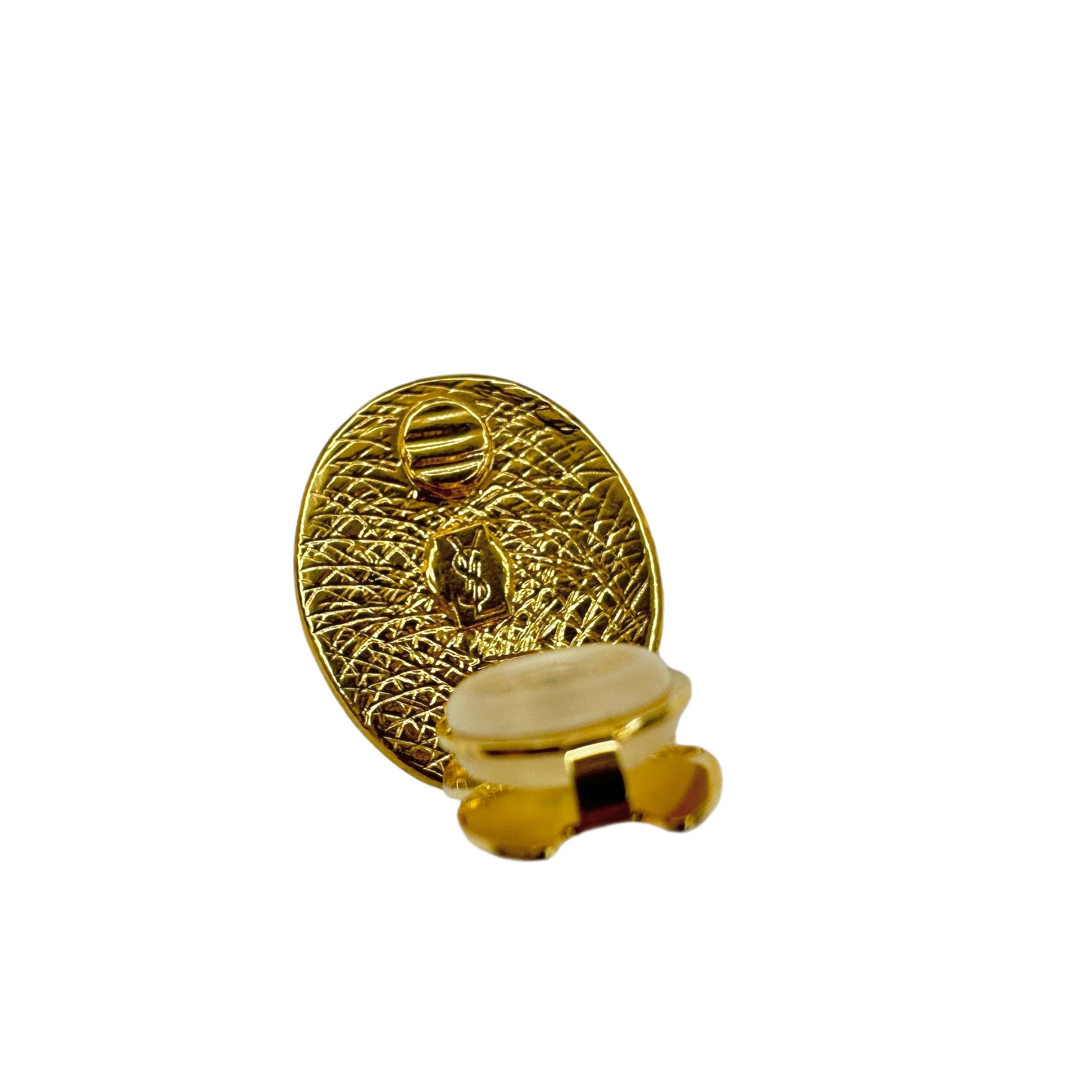 Yves Saint Laurent サンローラン ロゴイヤリング