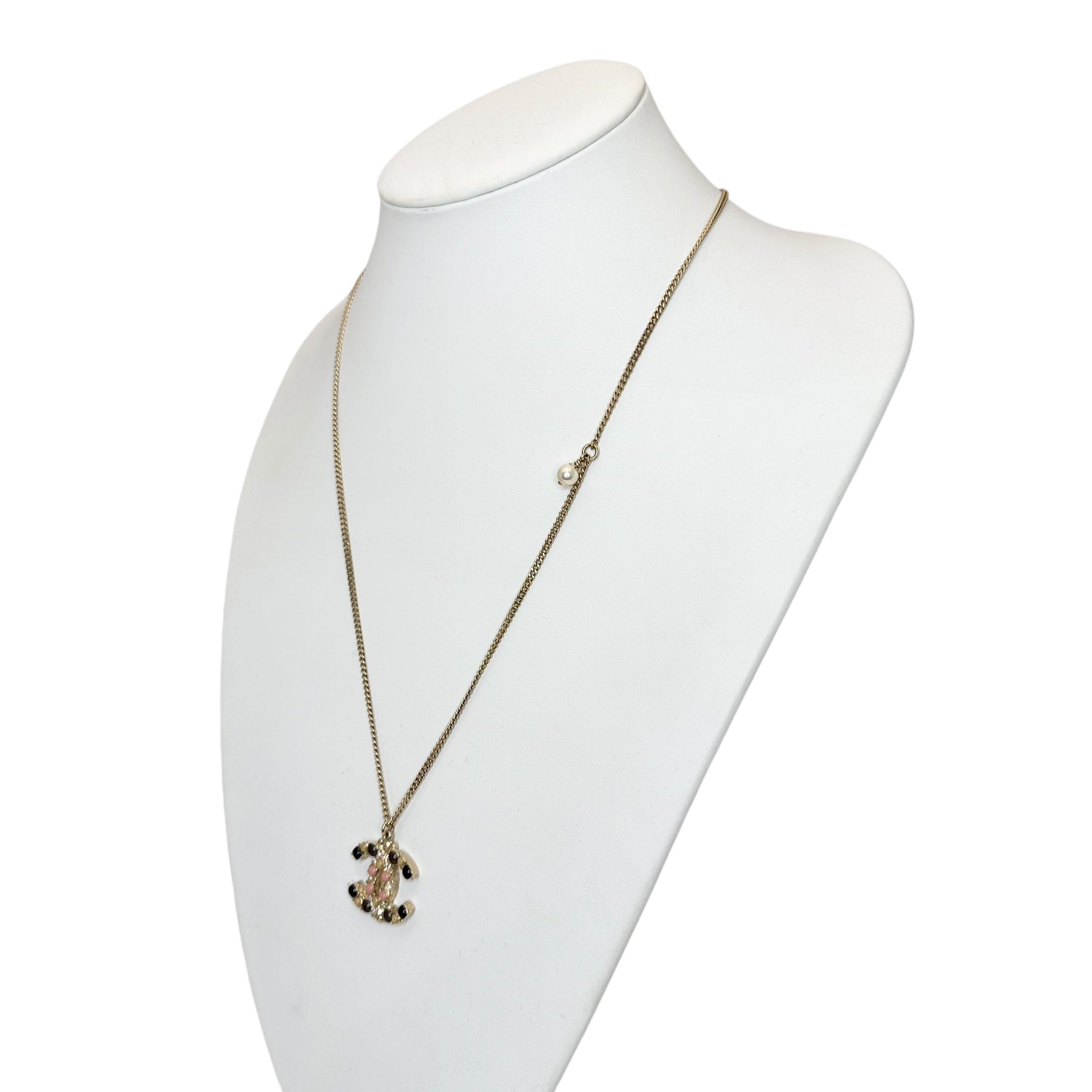 CHANEL シャネル ココマーク ラインストーン ネックレス