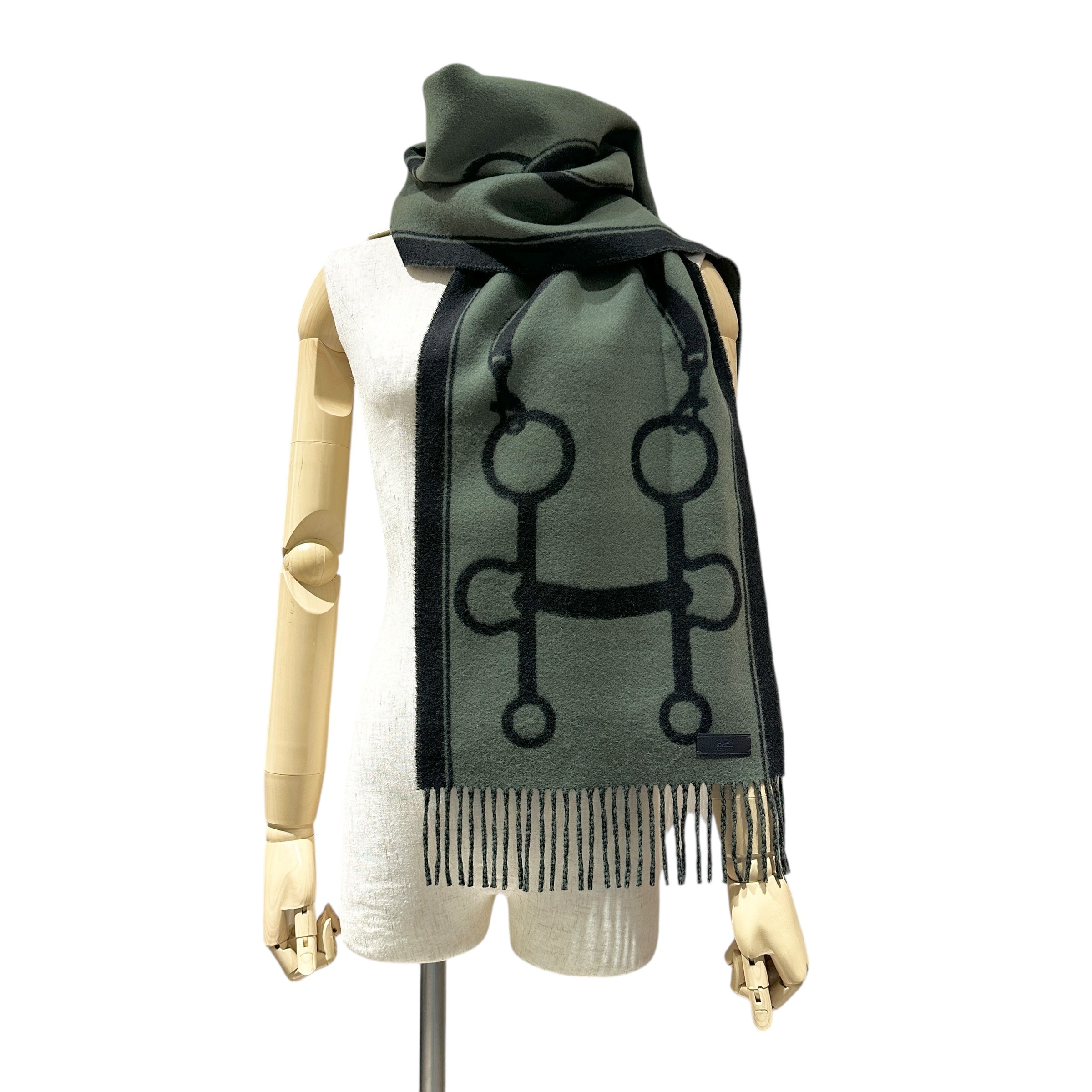 HERMES エルメス カシミヤマフラー 「モール」