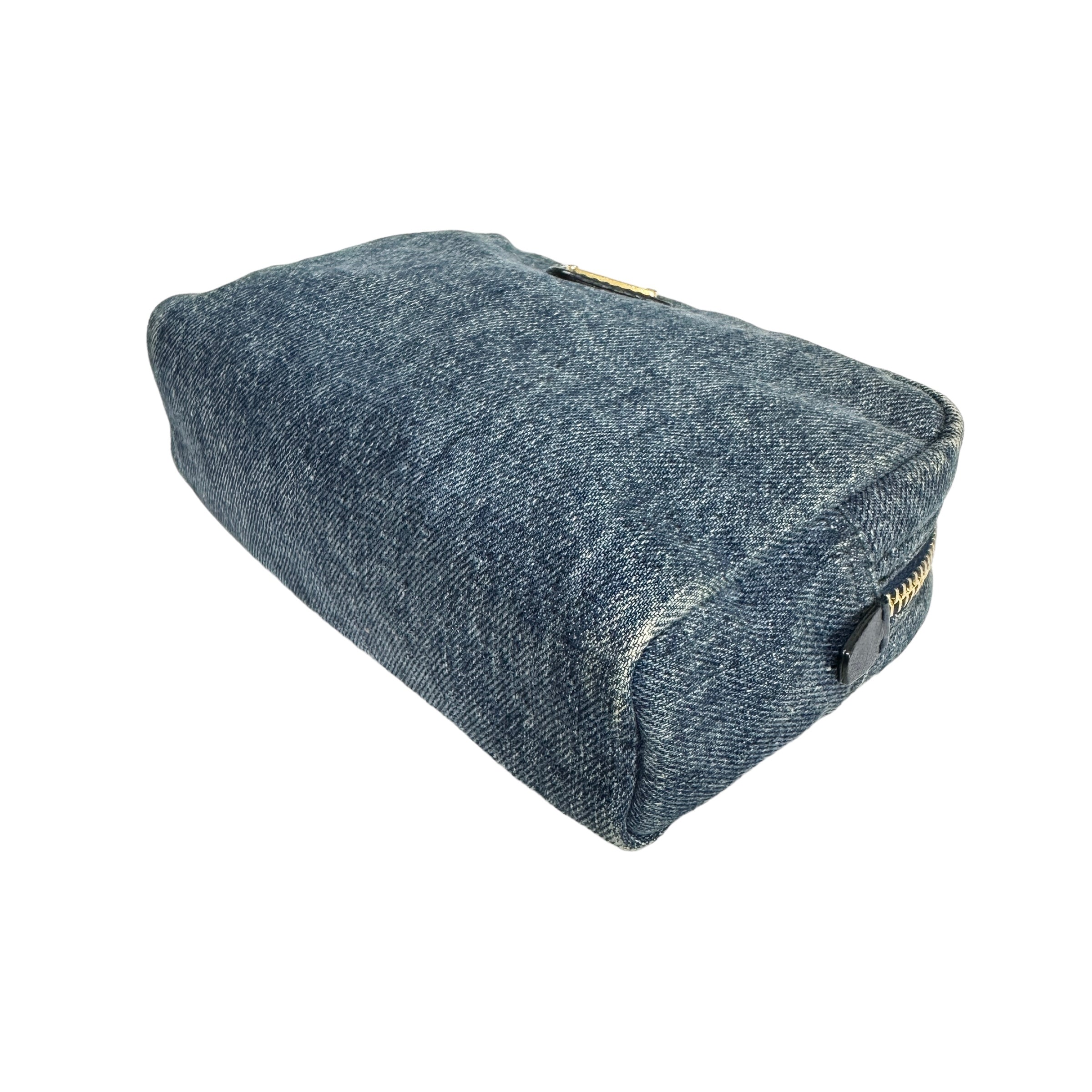 PRADA プラダ デニムポーチ ブルー