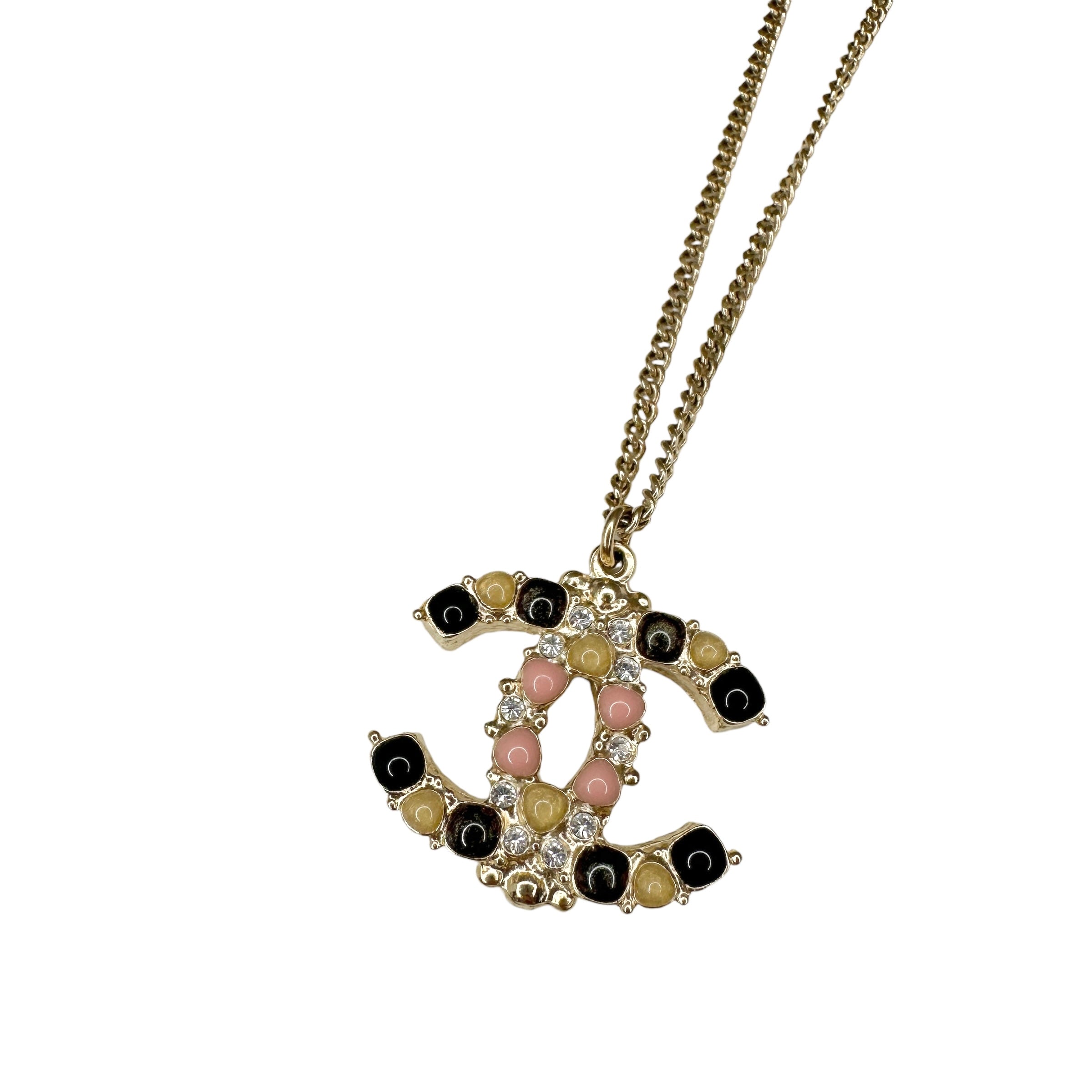 CHANEL シャネル ココマーク ラインストーン ネックレス