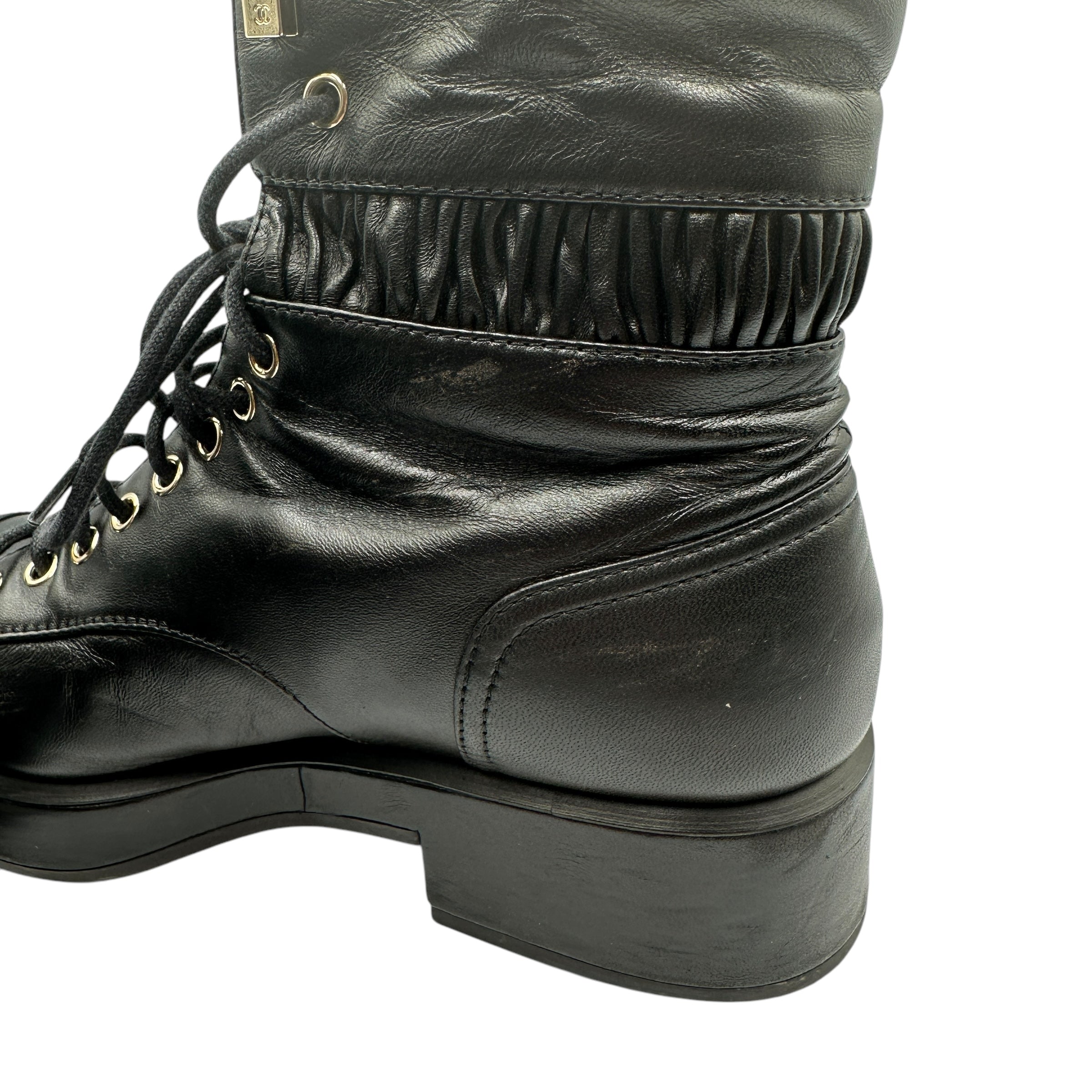 CHANEL シャネル レザーブーツ