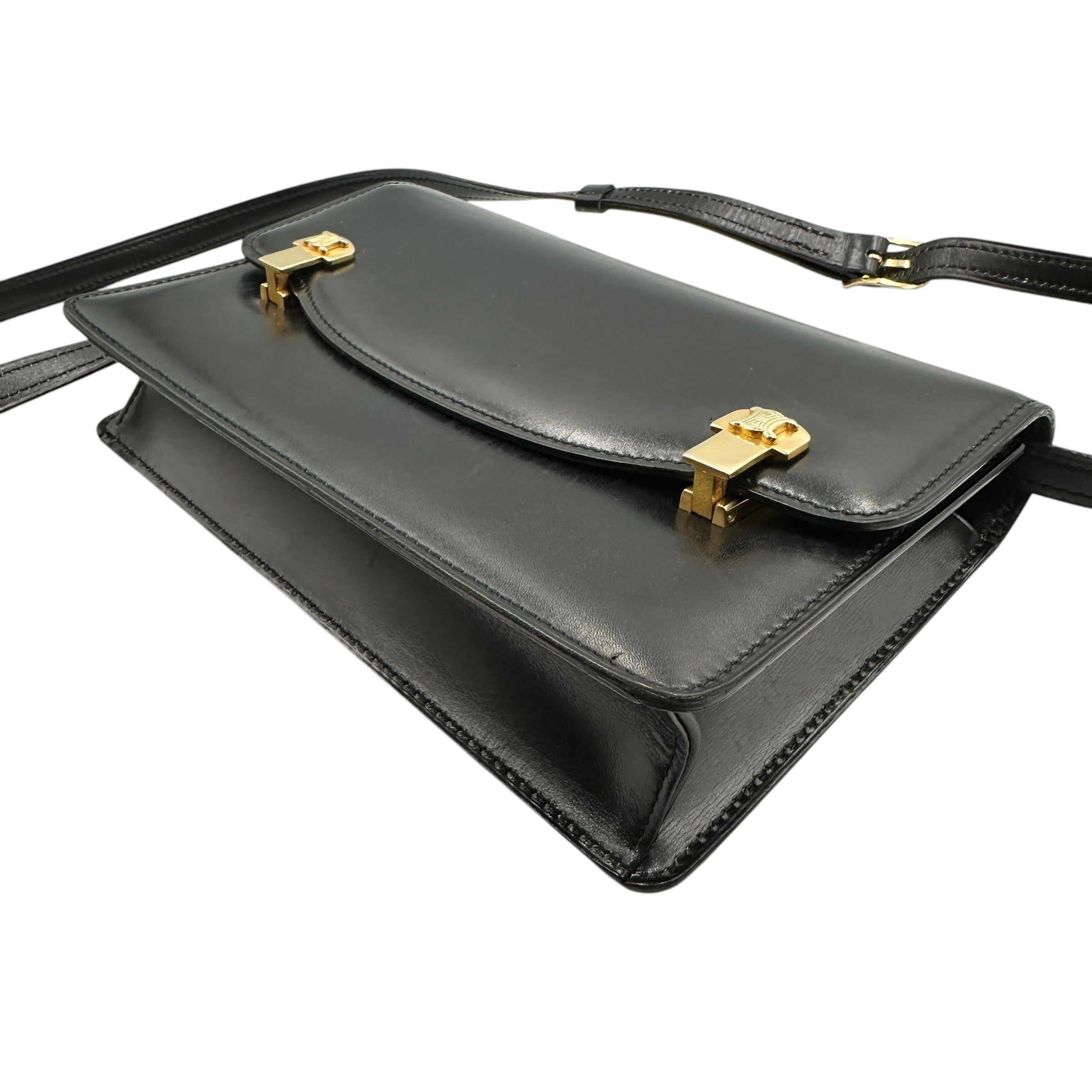 CELINE セリーヌ レザーショルダーバッグ