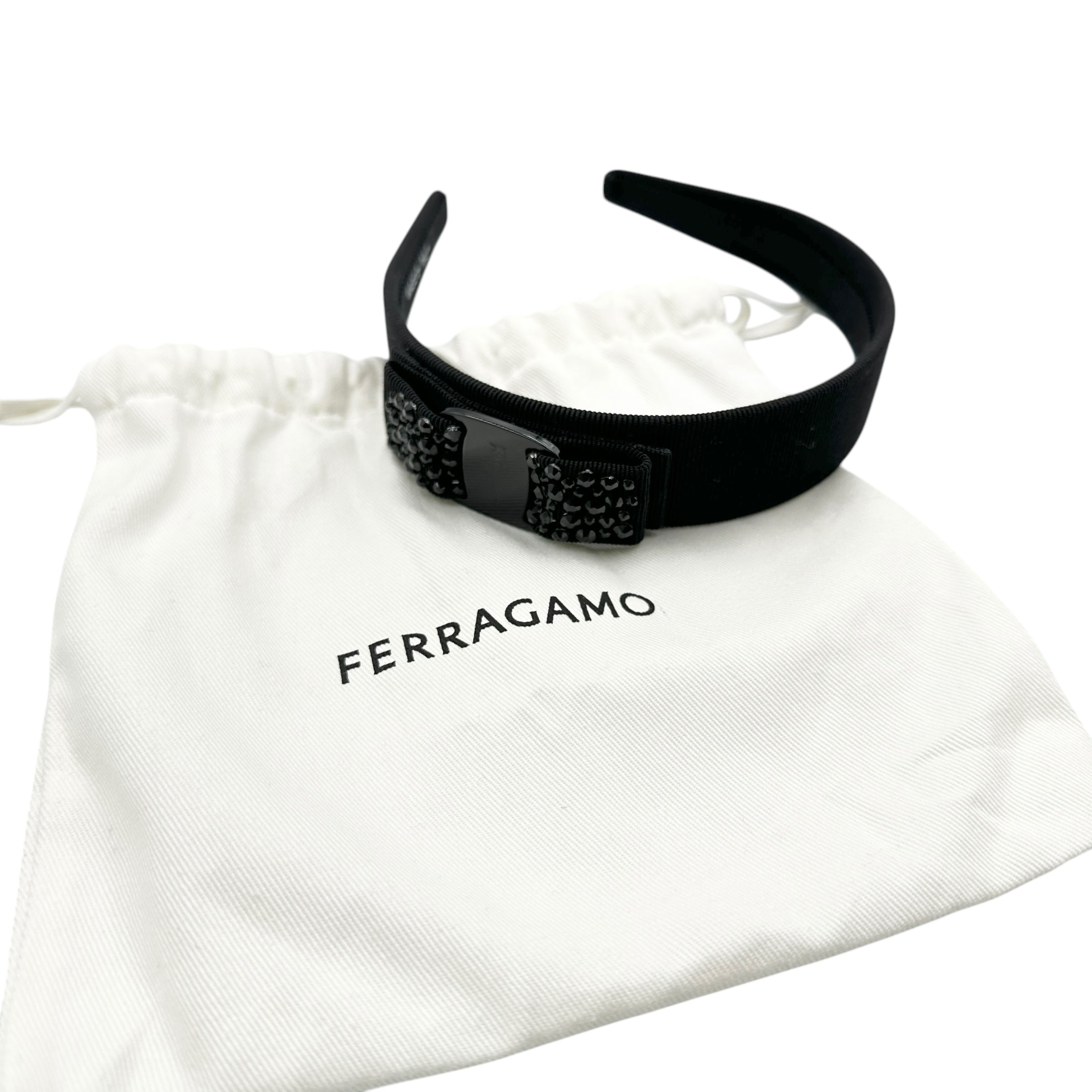 Salvatore Ferragamo フェラガモ ラインストーン カチューシャ