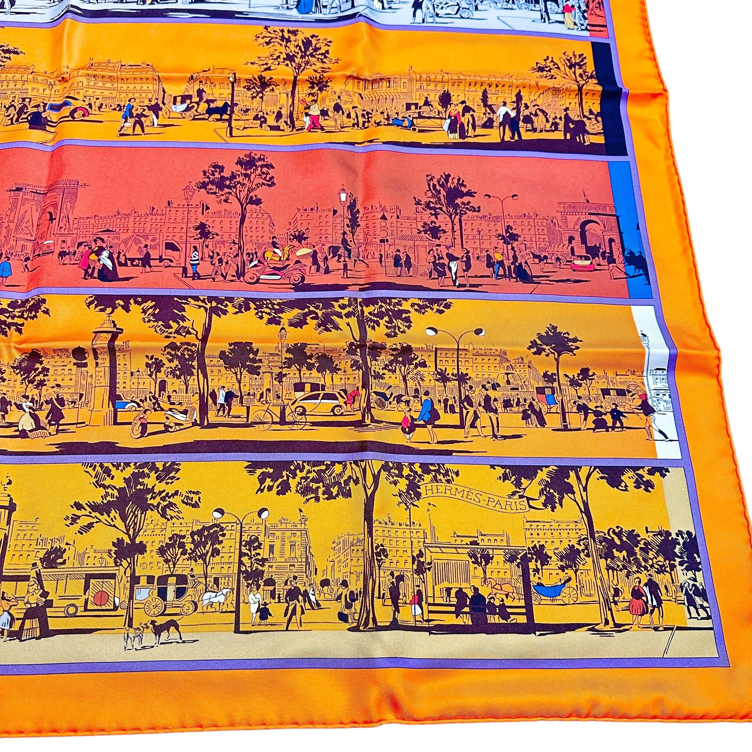 HERMES エルメス カレ90 スカーフ プールヴァールの陰から