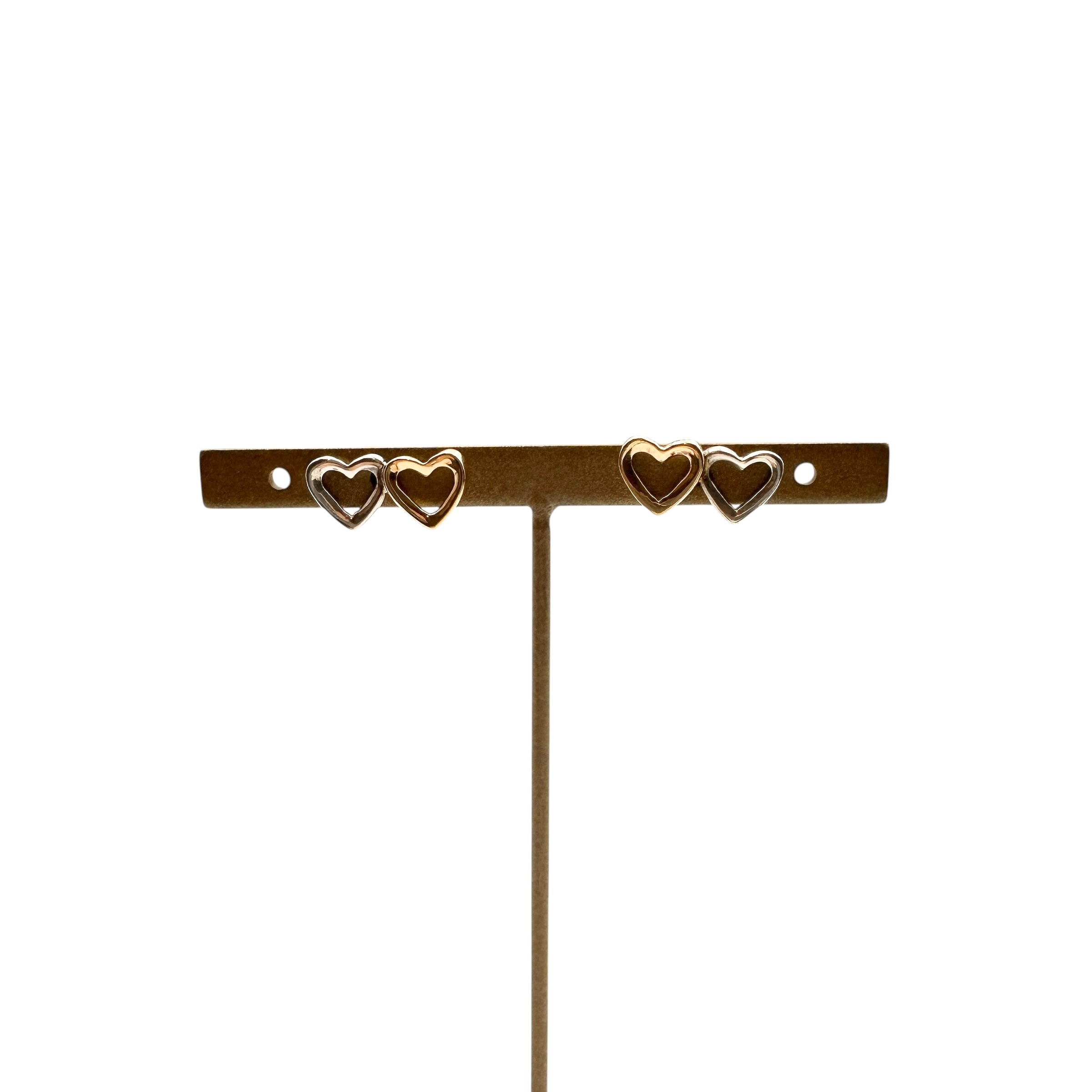 TIFFANY & Co. ティファニー ハートモチーフ ピアス K18YG×SLV925