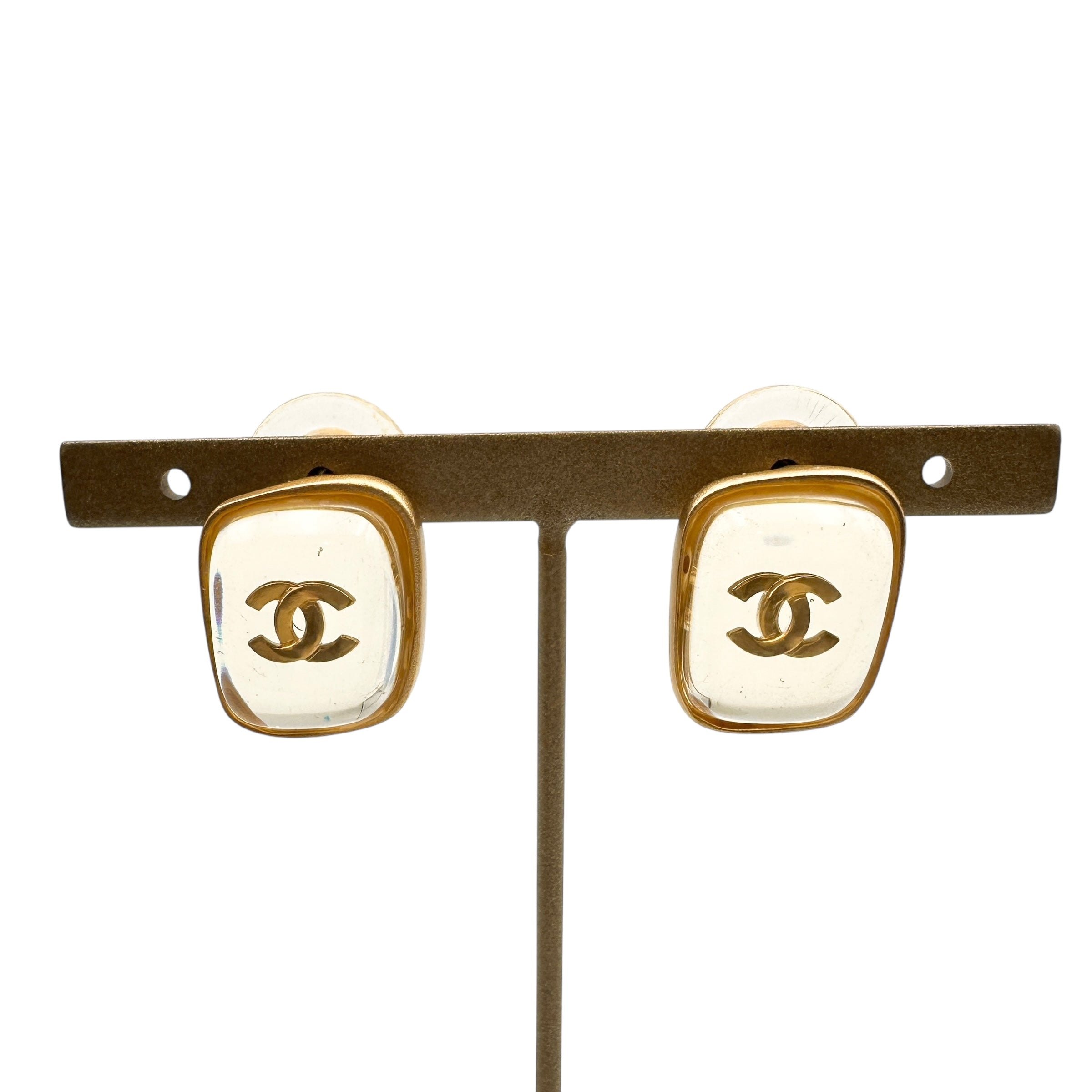 CHANEL シャネル 01P ココ ピアス ストーン