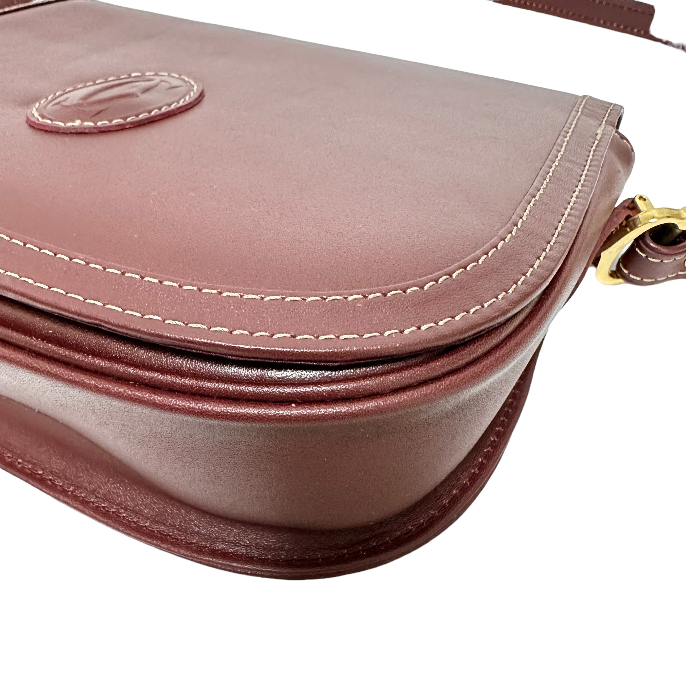 Cartier カルティエ レザーショルダーバッグ