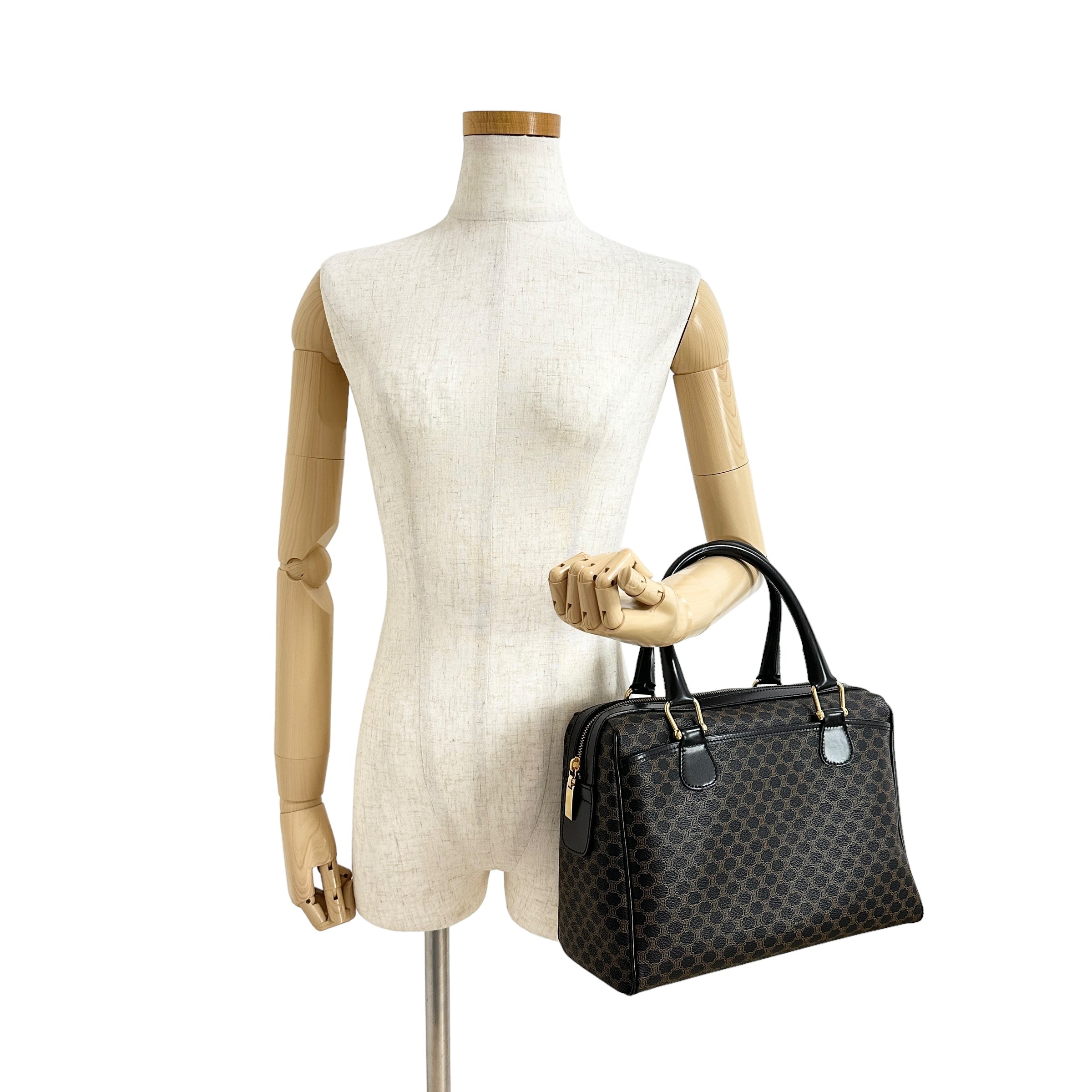 CELINE セリーヌ マカダム ボストンバッグ