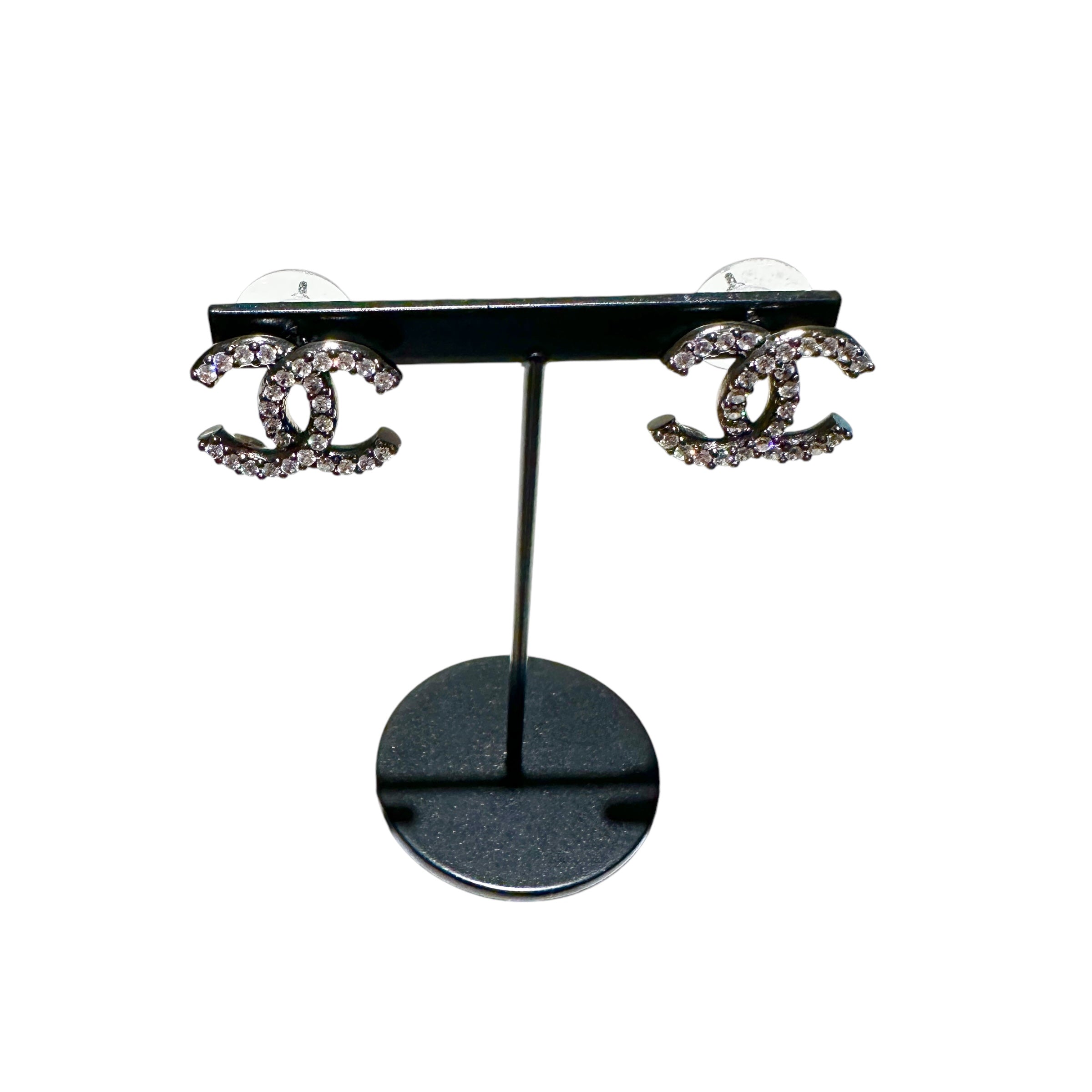 CHANEL シャネル ココマーク ラインストーン ピアス