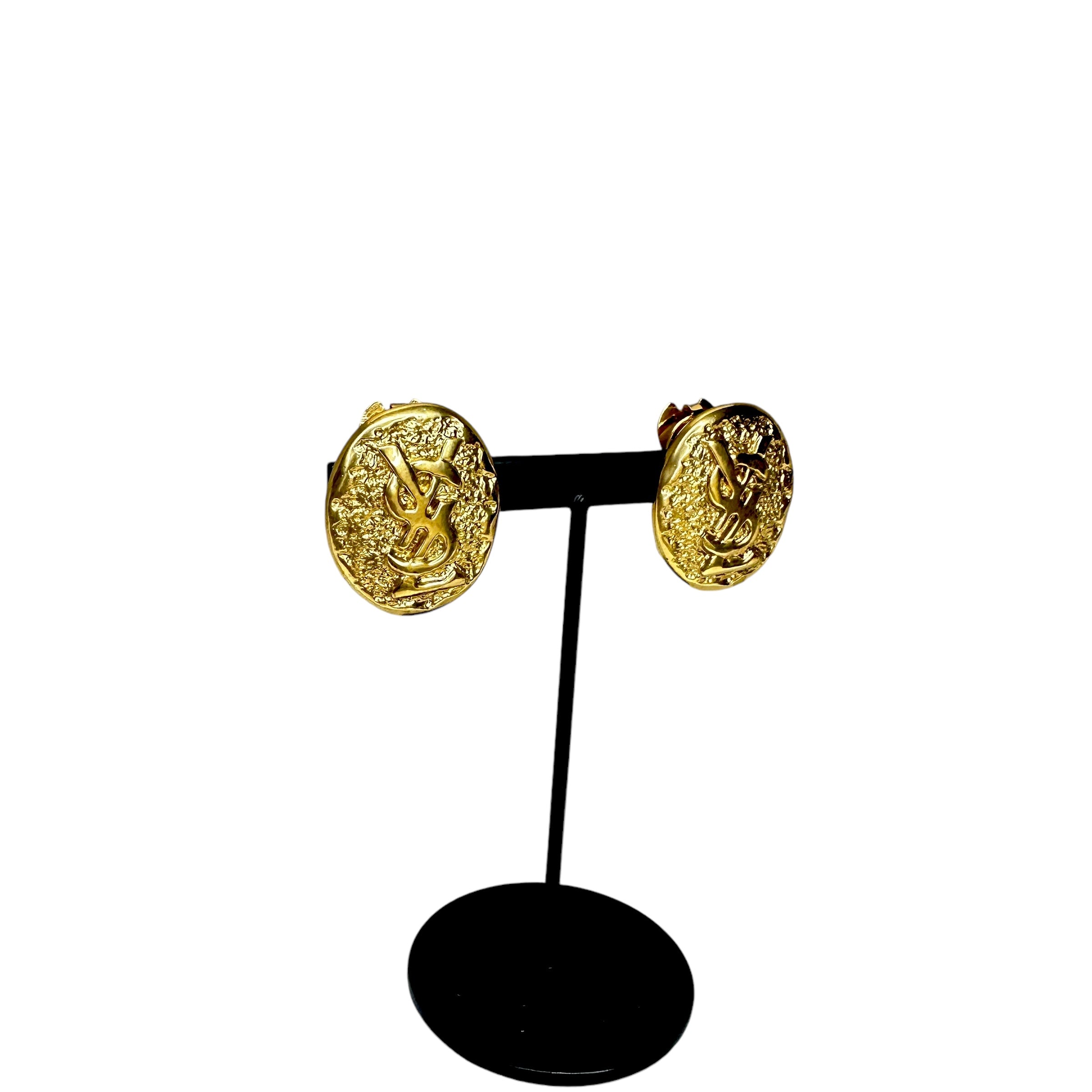 Yves Saint Laurent サンローラン ロゴイヤリング