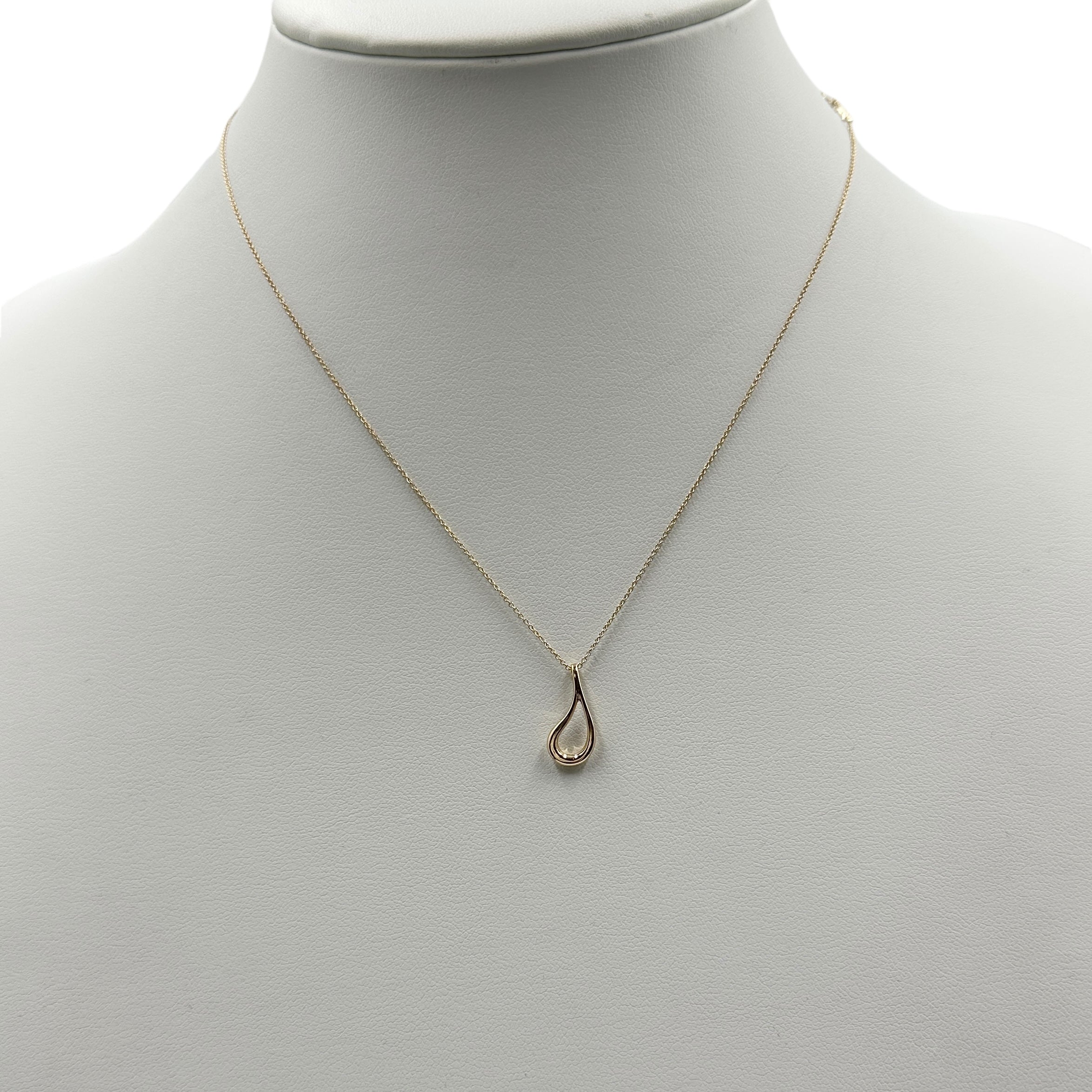 TIFFANY & Co. ティファニー オープン ティアドロップ ネックレス