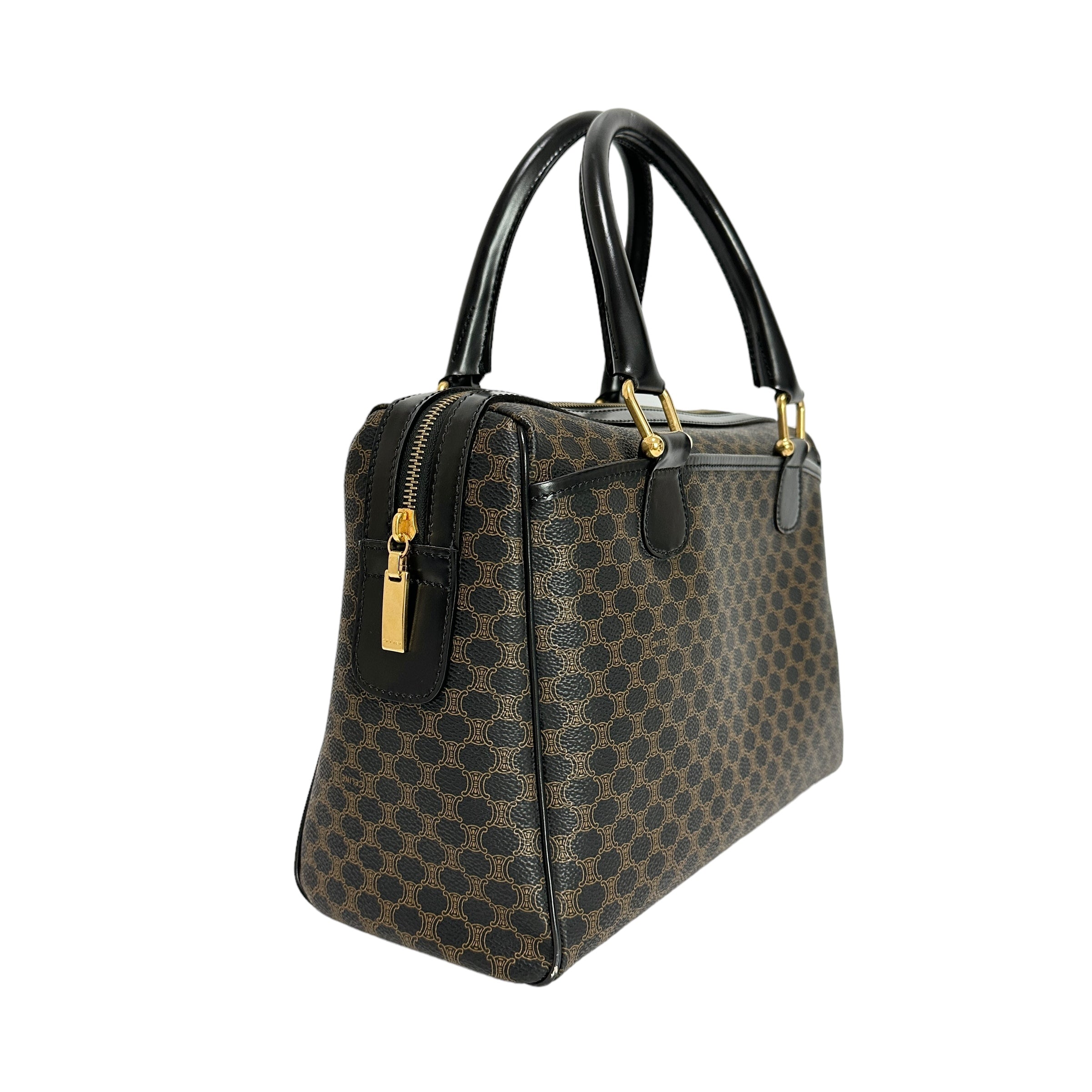 CELINE セリーヌ マカダム ボストンバッグ