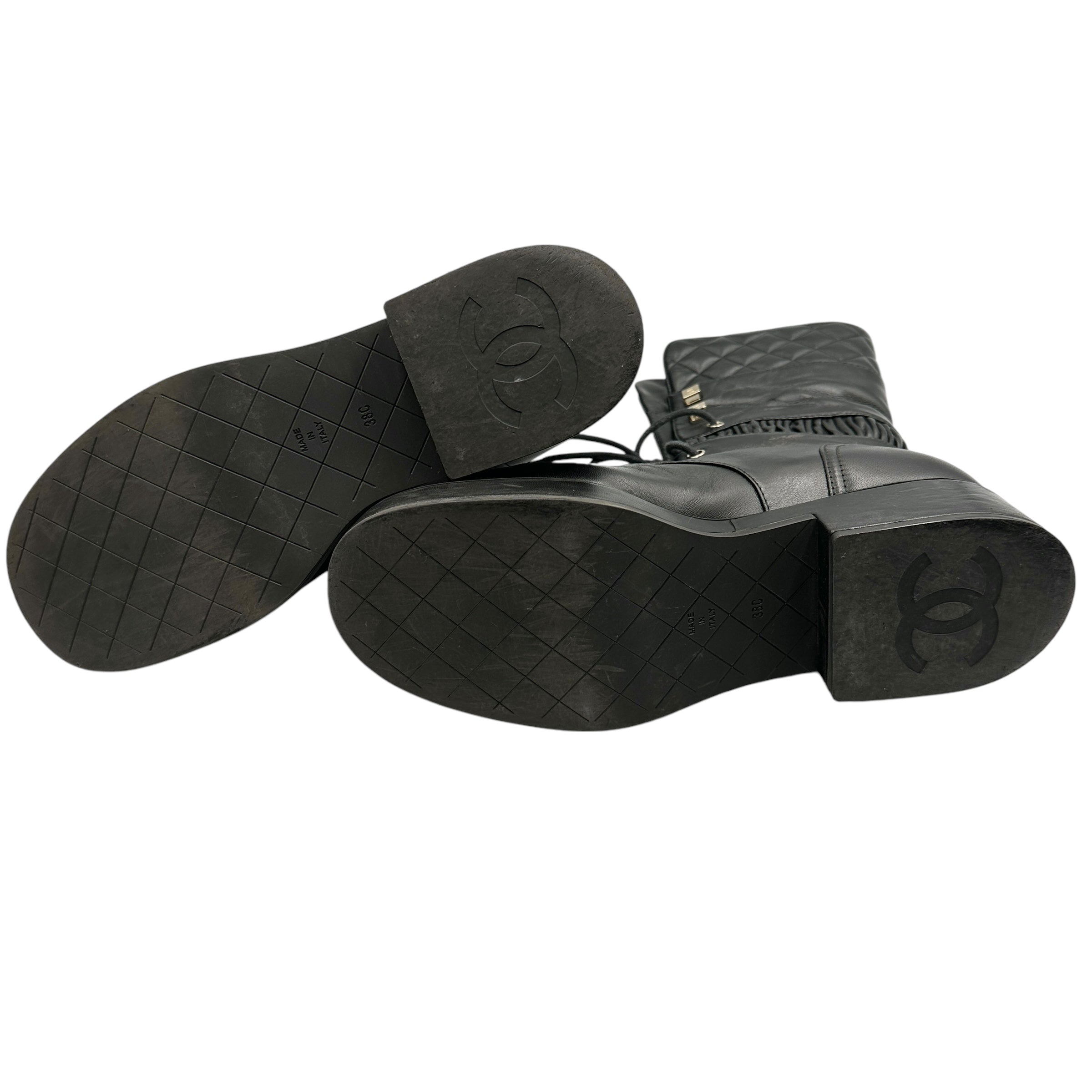 CHANEL シャネル レザーブーツ