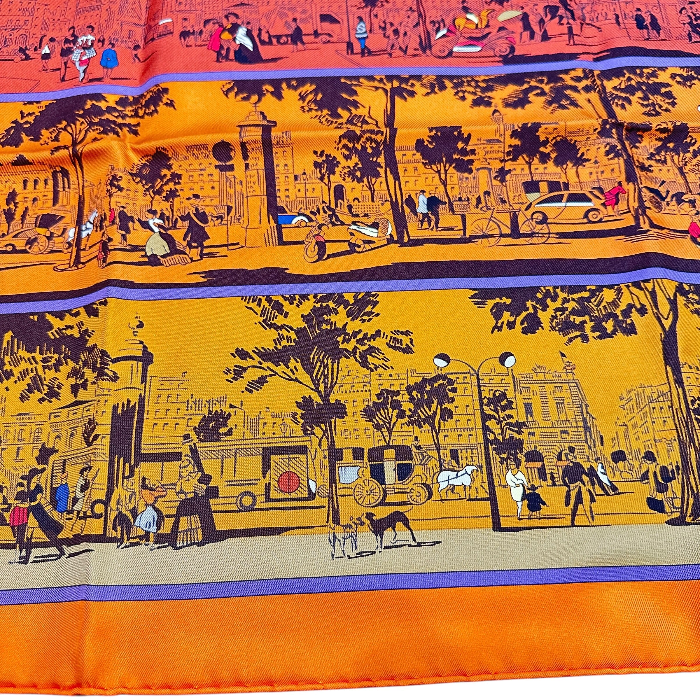 HERMES エルメス カレ90 スカーフ プールヴァールの陰から