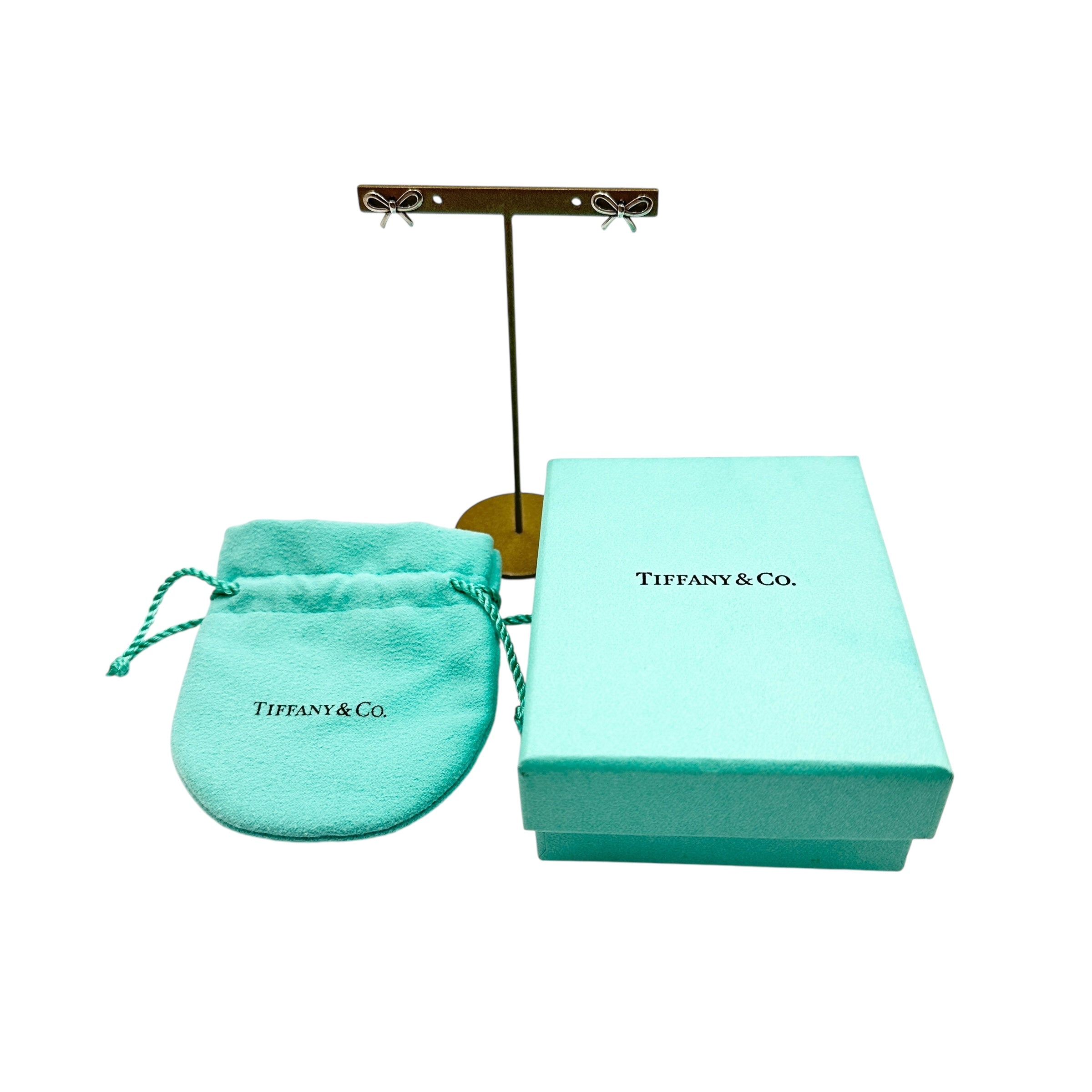 TIFFANY & Co. ティファニー リボンモチーフ ピアス