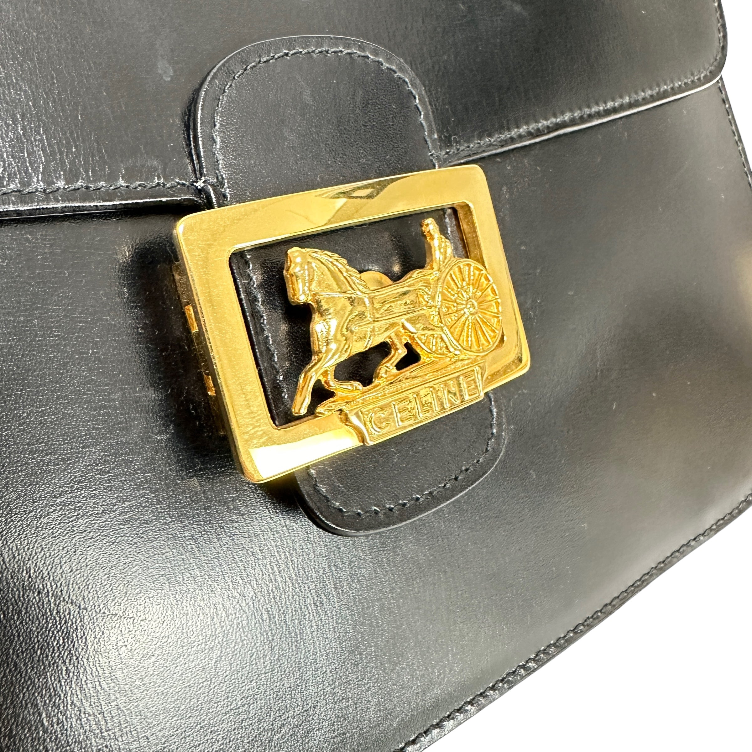 CELINE セリーヌ 馬車レザーショルダー