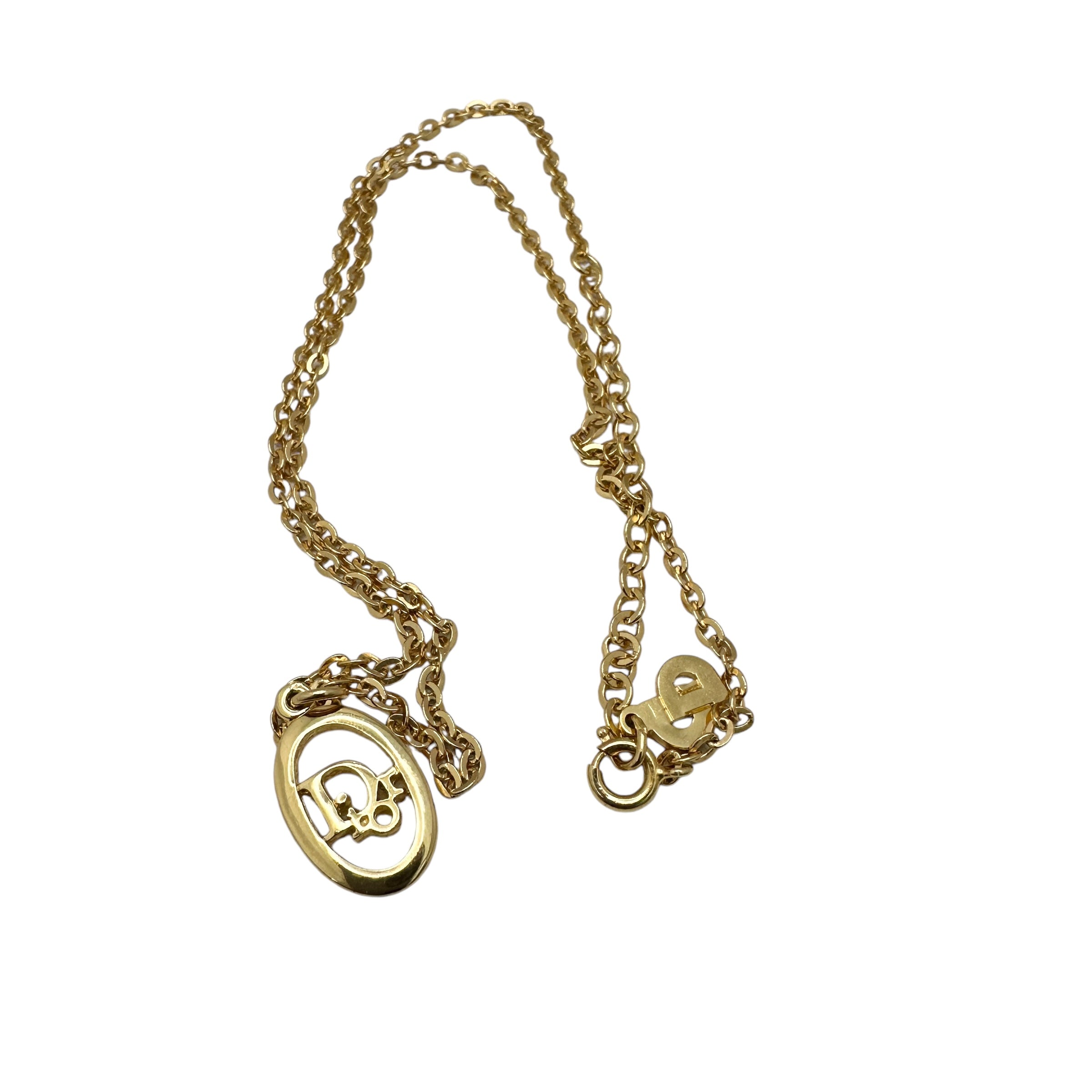 Christian Dior ディオール CDロゴ ネックレス