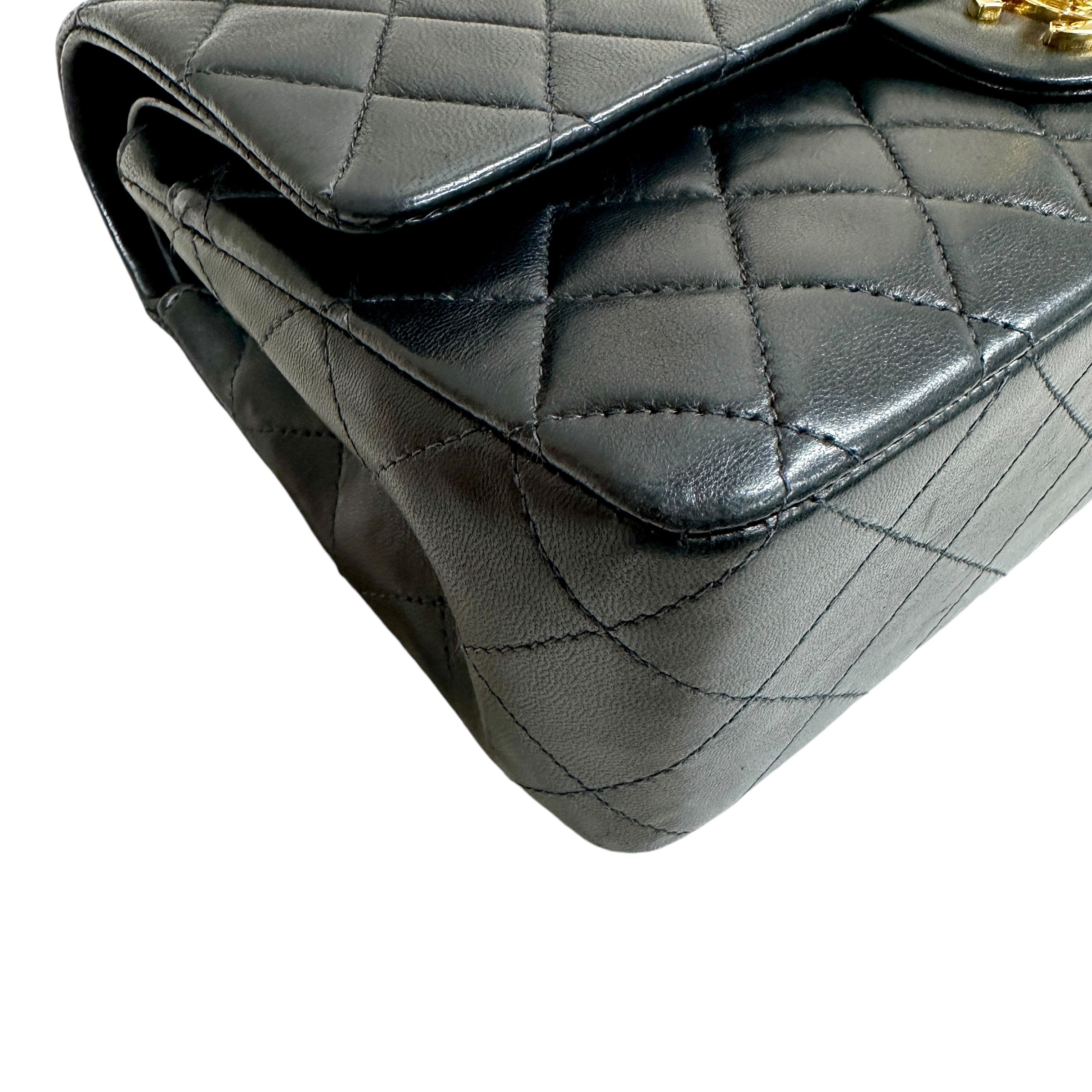 CHANEL シャネル マトラッセ 25 ダブルフラップ チェーンショルダーバッグ