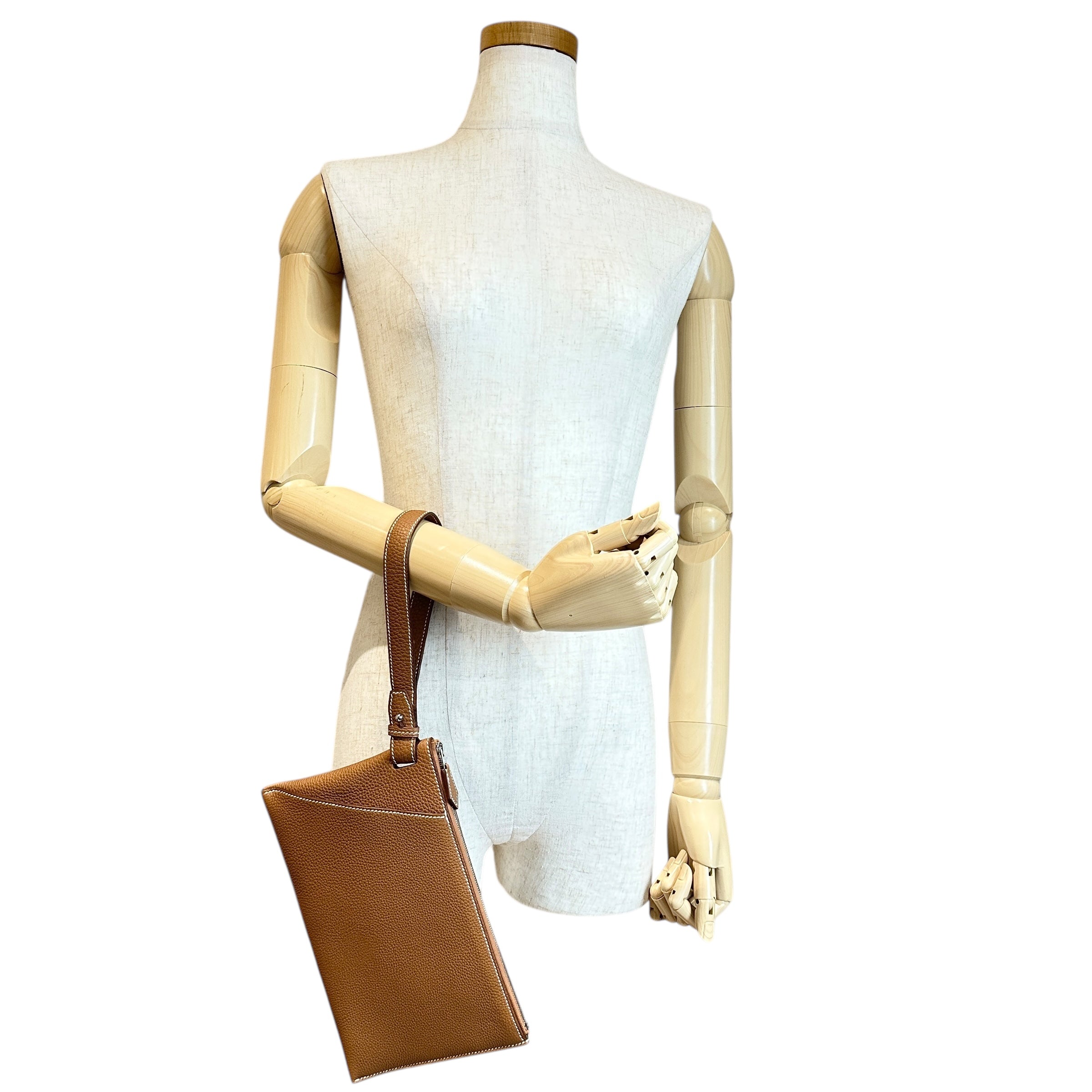 HERMES エルメス ヴェルティージュ24 トゴ ゴールド A刻印