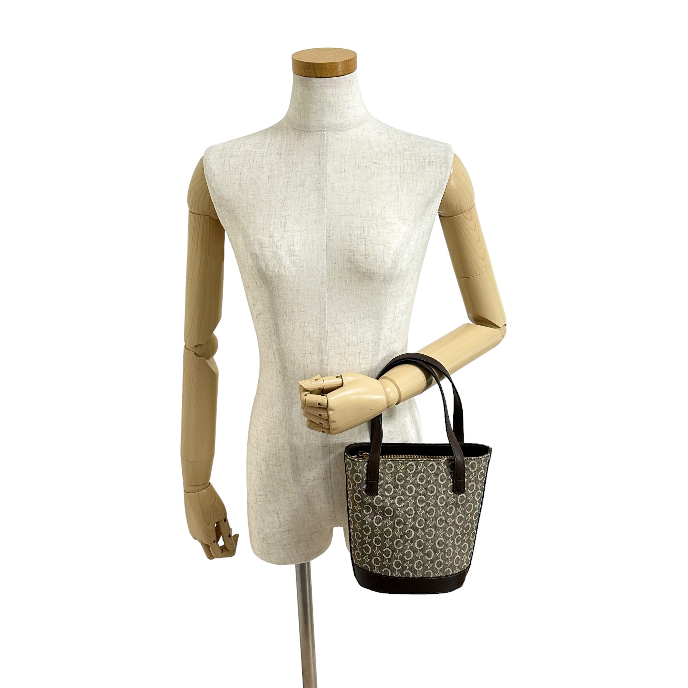 CELINE セリーヌ Cマカダム ハンドバッグ