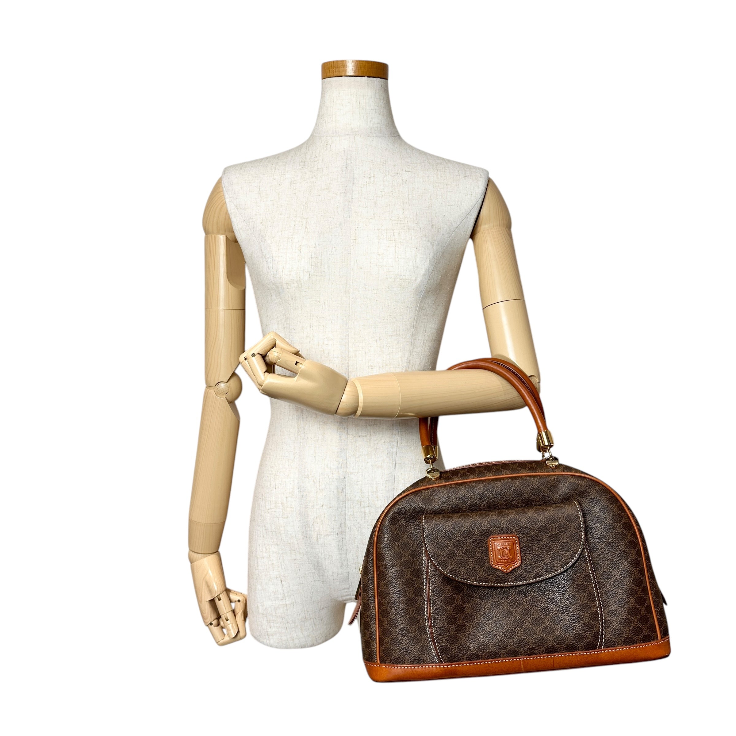 CELINE セリーヌ マカダム ハンドバッグ