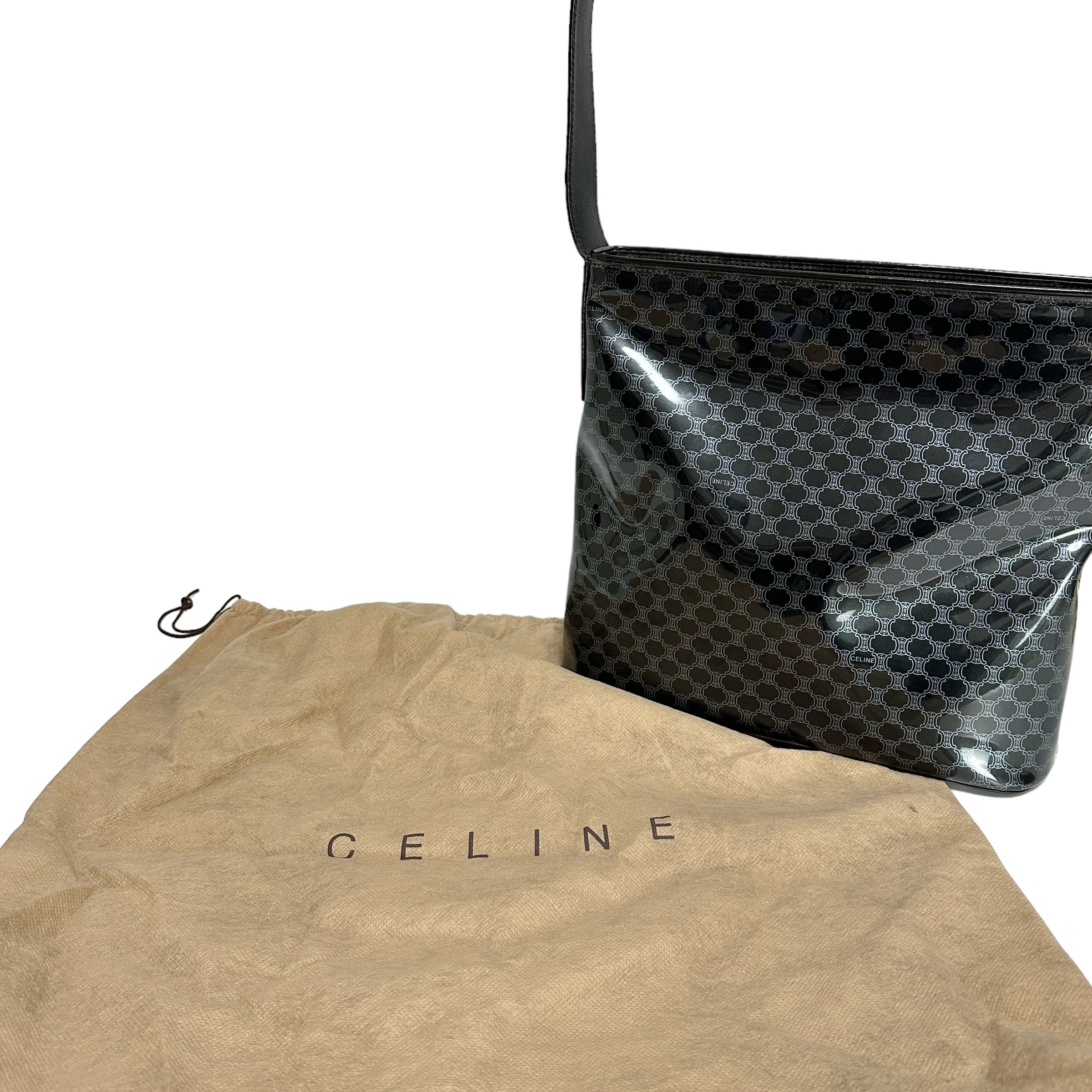 CELINE セリーヌ エナメル ショルダーバッグ